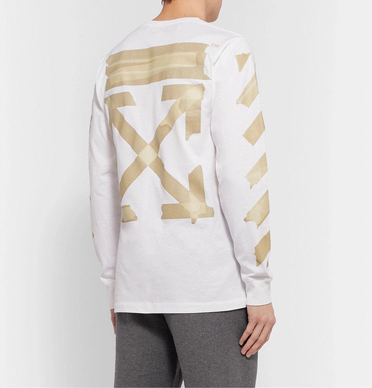 Off-White White Tape Arrows Long Sleeve T-Shirt Size US XS / EU 42 / 0 - 2 Thumbnail