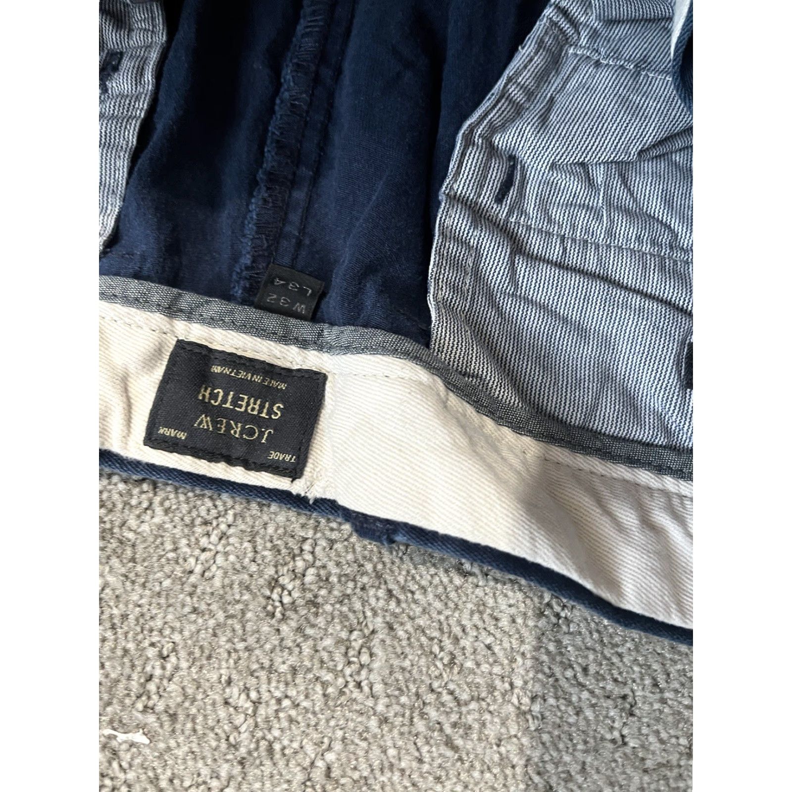 J.Crew J.CREW Stretch 770 Straight Pants Mens 32x31 Blue Chino Cotton Canvas Size US 32 / EU 48 - 7 Thumbnail