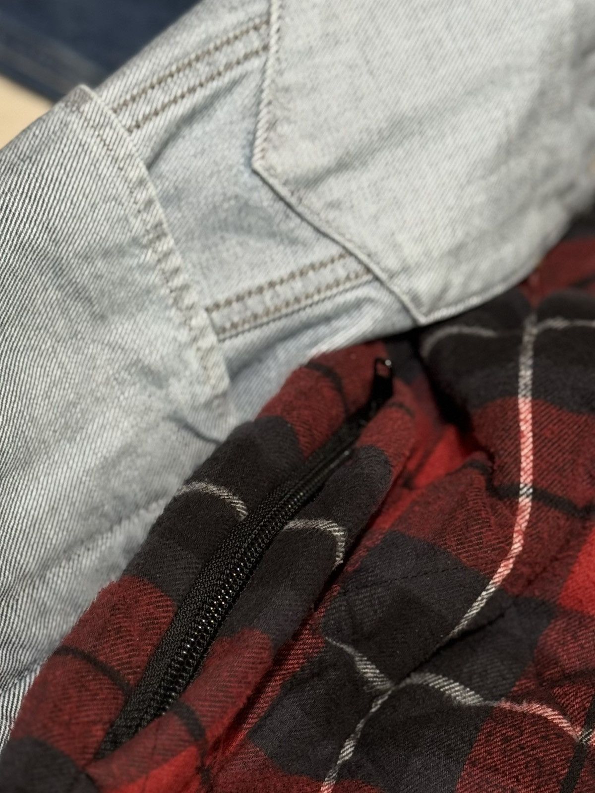 Balenciaga AW18 RUNWAY XXL OVERSIZED 48 DENIM DROP SHOULDER FLANNEL Size US XL / EU 56 / 4 - 7 Thumbnail