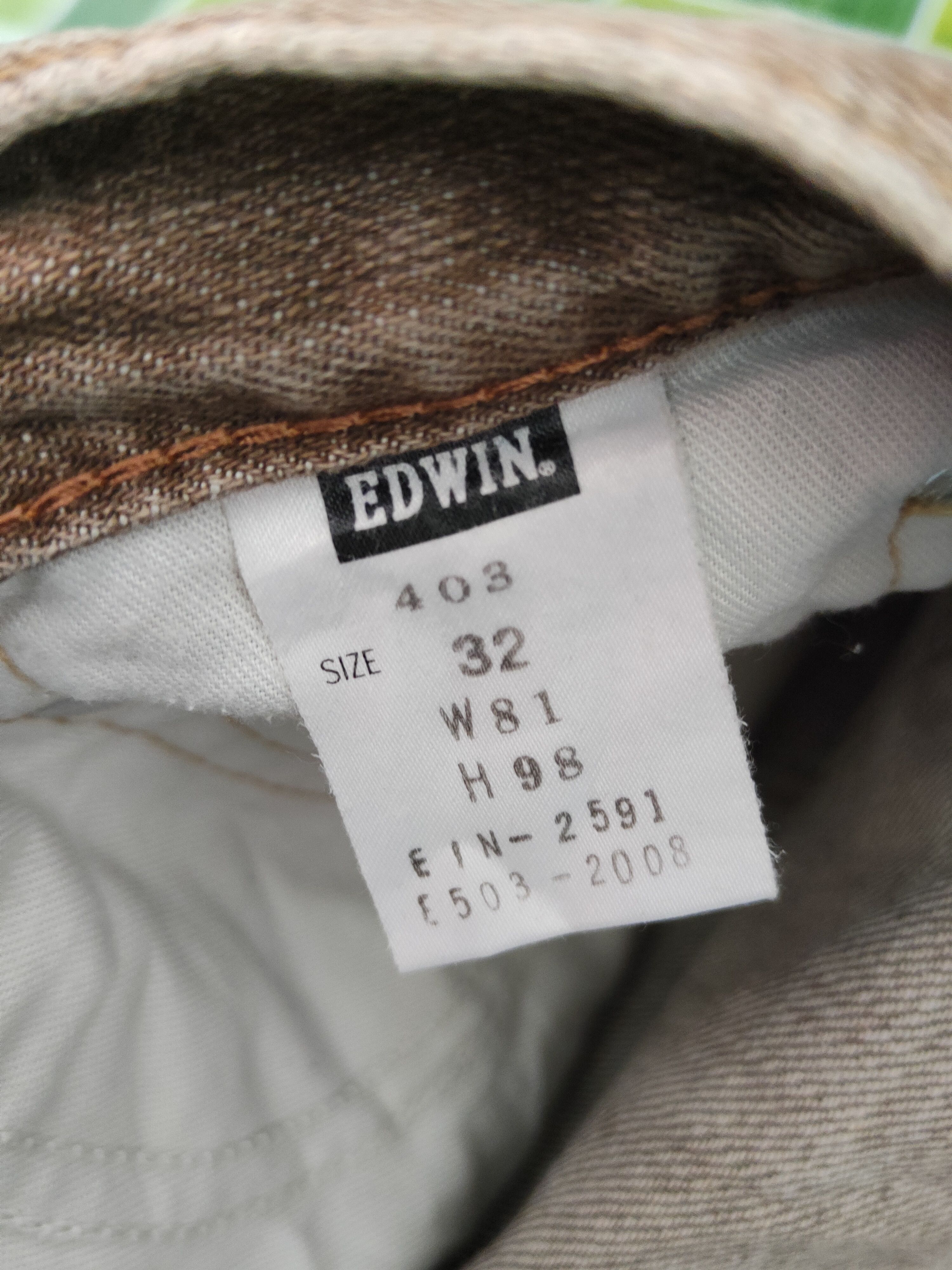 Edwin Edwin Brown Faded vintage Distressed Ripped Jeans #S1650 Size US 32 / EU 48 - 16 Thumbnail