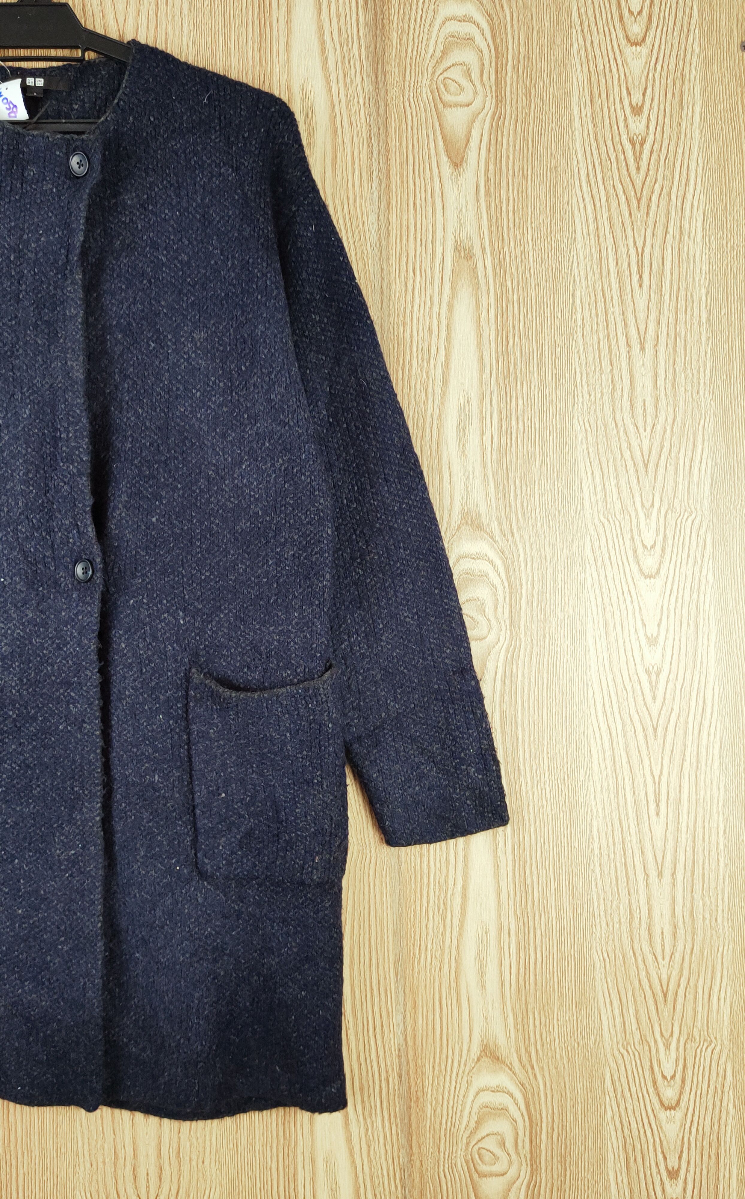 Japanese Brand Uniqlo Blue Black vintage Knitwear Cardigan #W058 Size S / US 4 / IT 40 - 5 Thumbnail