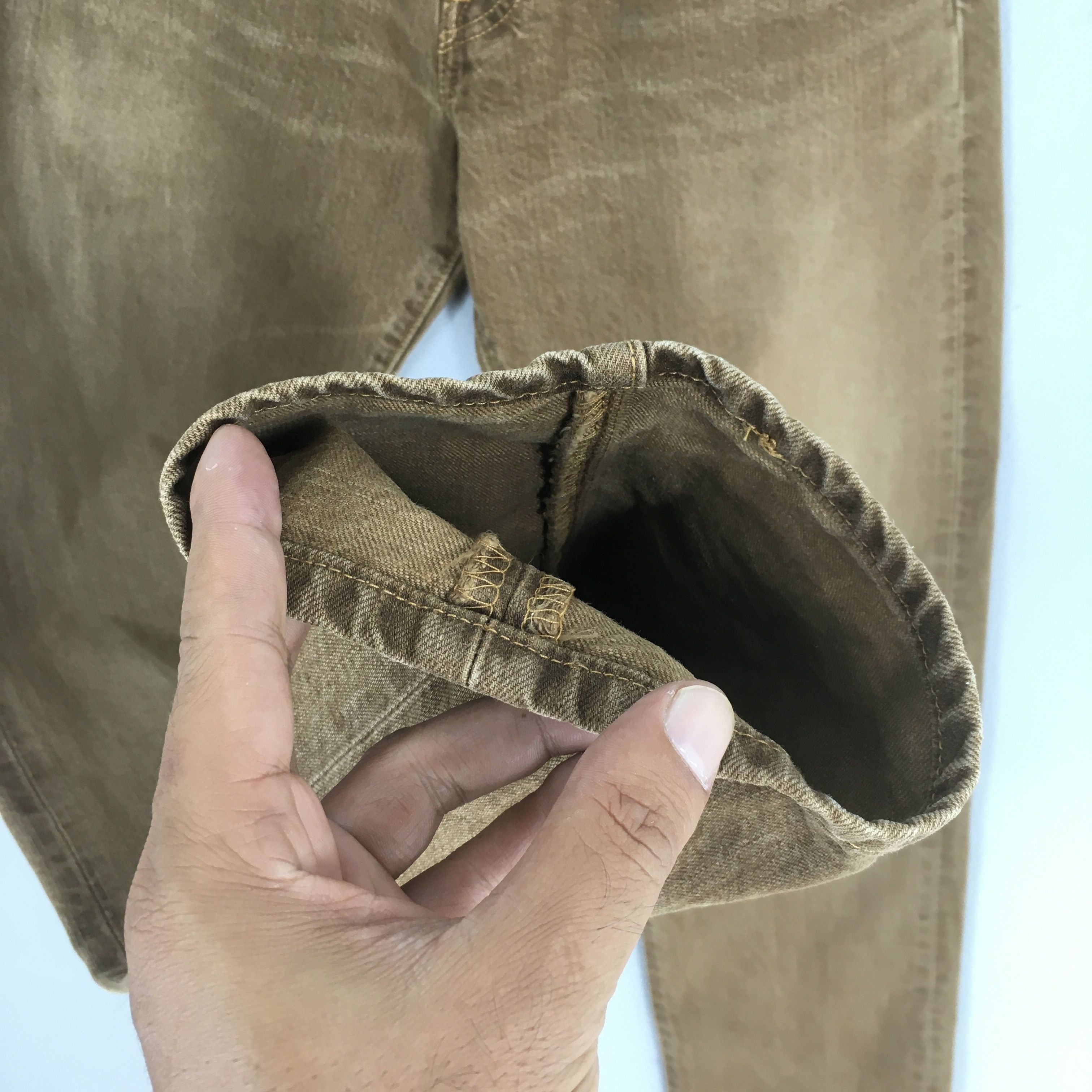 Levi's Size 28x30.5 Vintage 90s Levi's 501 Straight Leg Jeans S1892 Size US 28 / EU 44 - 4 Thumbnail
