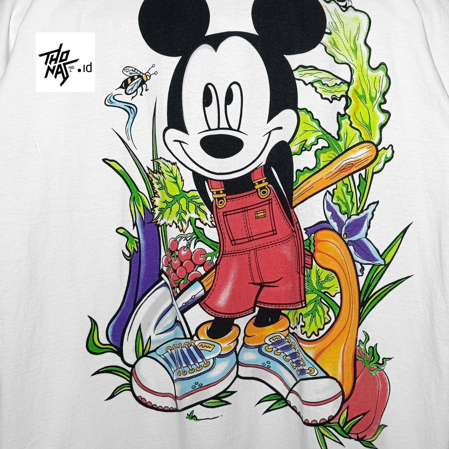 Vintage Vintage 90s Mickey Mouse Big Print Disney T-Shirt | Grailed