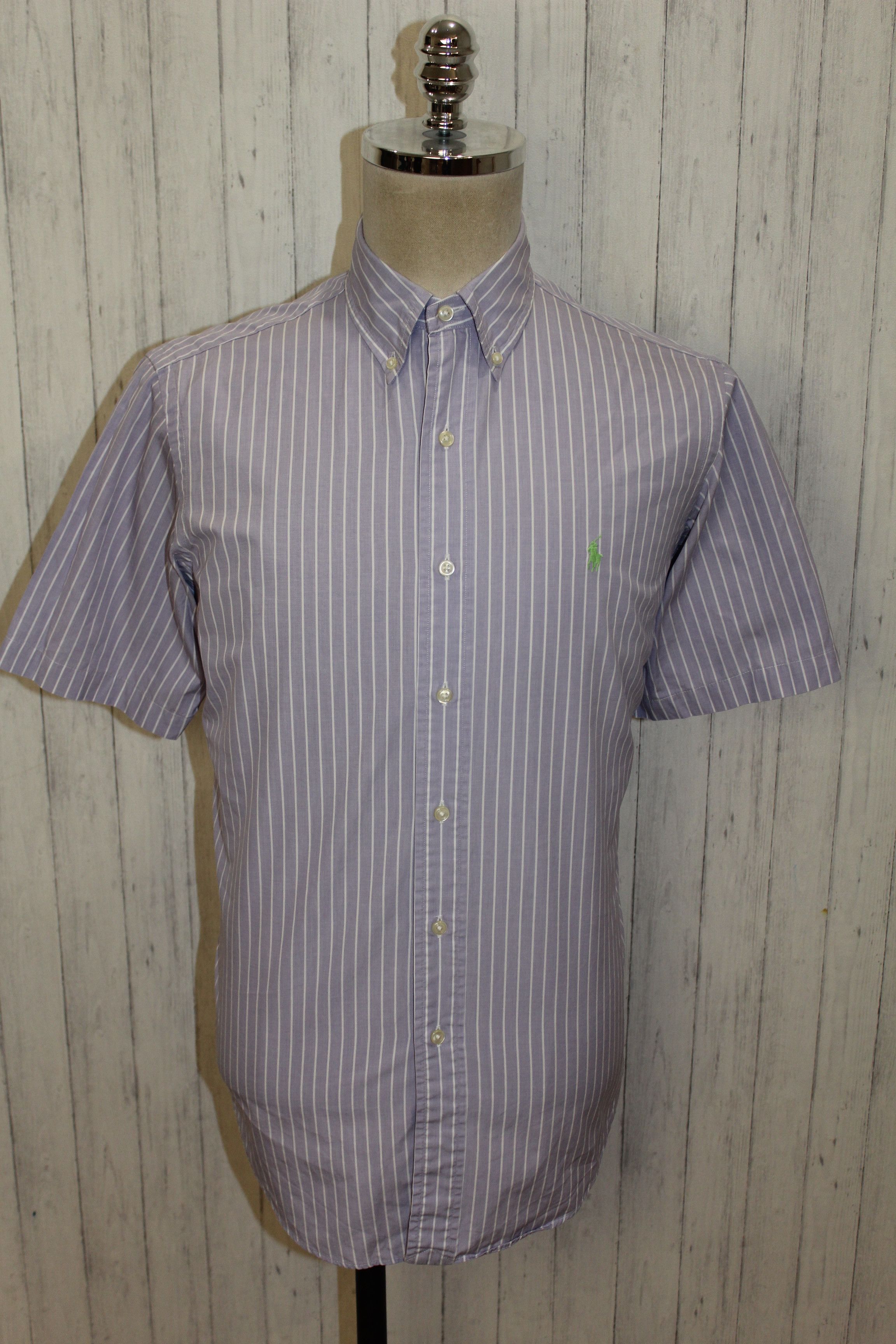 Polo Ralph Lauren RALPH LAUREN Long Sleeve Purple Striped Shirt Size M Size US M / EU 48-50 / 2 - 5 Thumbnail