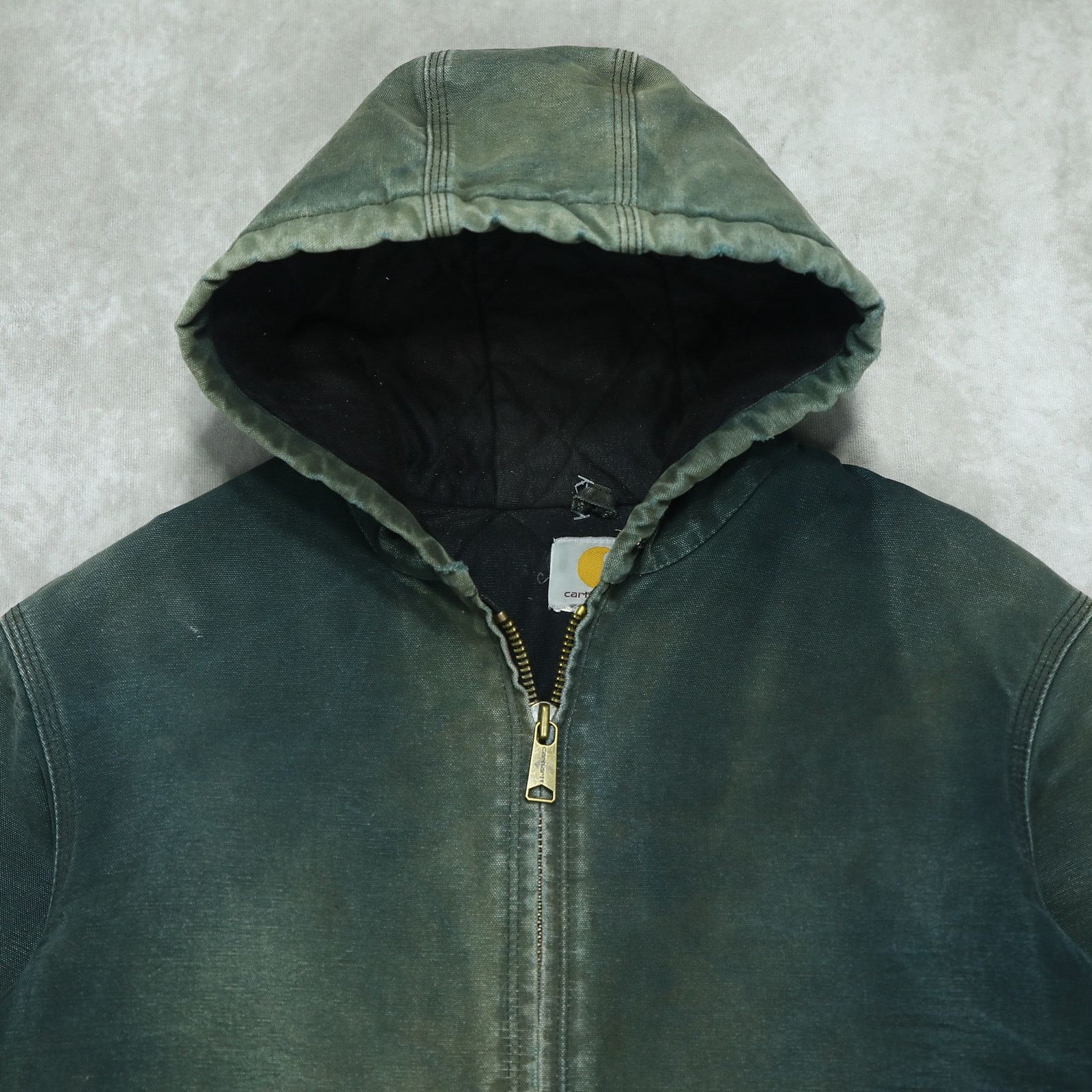 Carhartt Vintage FADED Black Carhartt J140 BLK Hooded Jacket Size US M / EU 48-50 / 2 - 6 Thumbnail