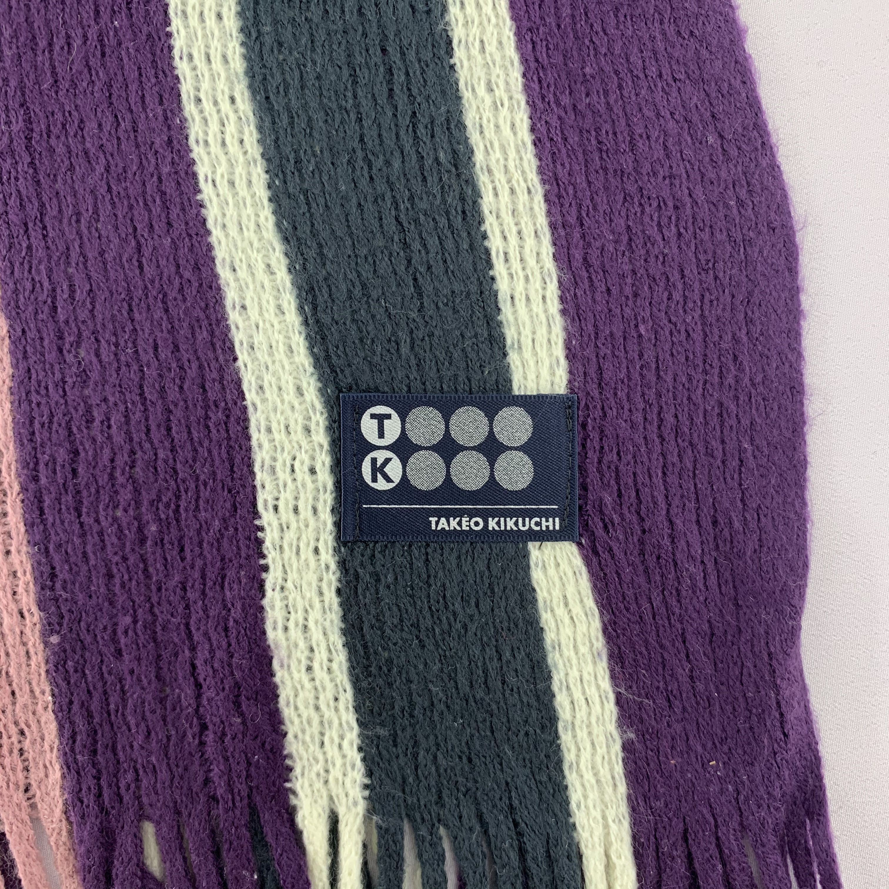 Takeo Kikuchi Takeo Kikuchi Scarf Wool Muffler Neck Wrap BL5080 Size ONE SIZE - 3 Thumbnail