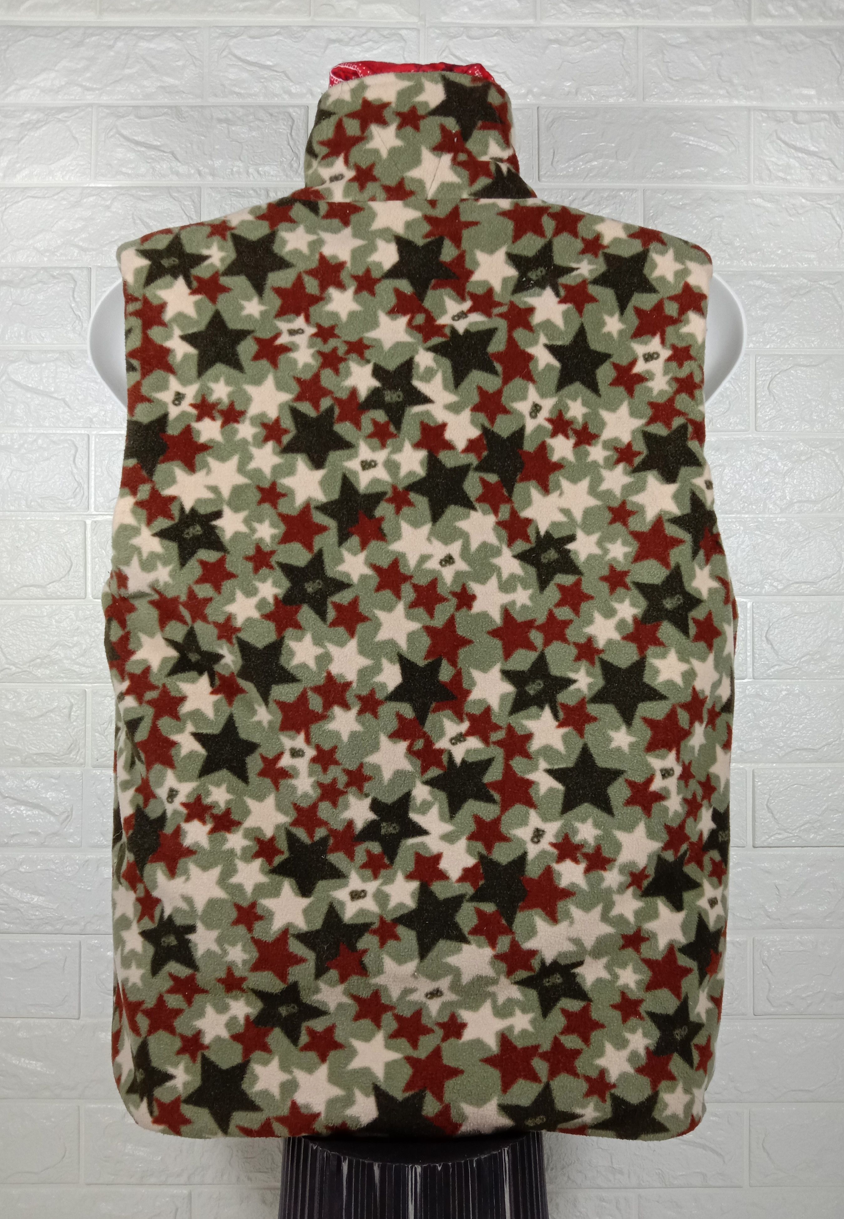 Japanese Brand Vintage Camo Stars Design Fleece Vest Size US L / EU 52-54 / 3 - 5 Thumbnail