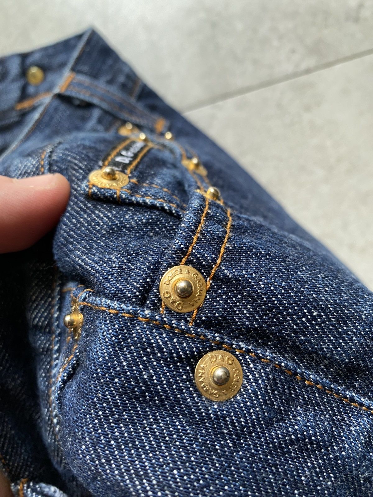 Dolce & Gabbana Vintage Dolce & Gabbana Skirt Denim Y2K like Versace Size 32" / US 10 / IT 46 - 8 Thumbnail