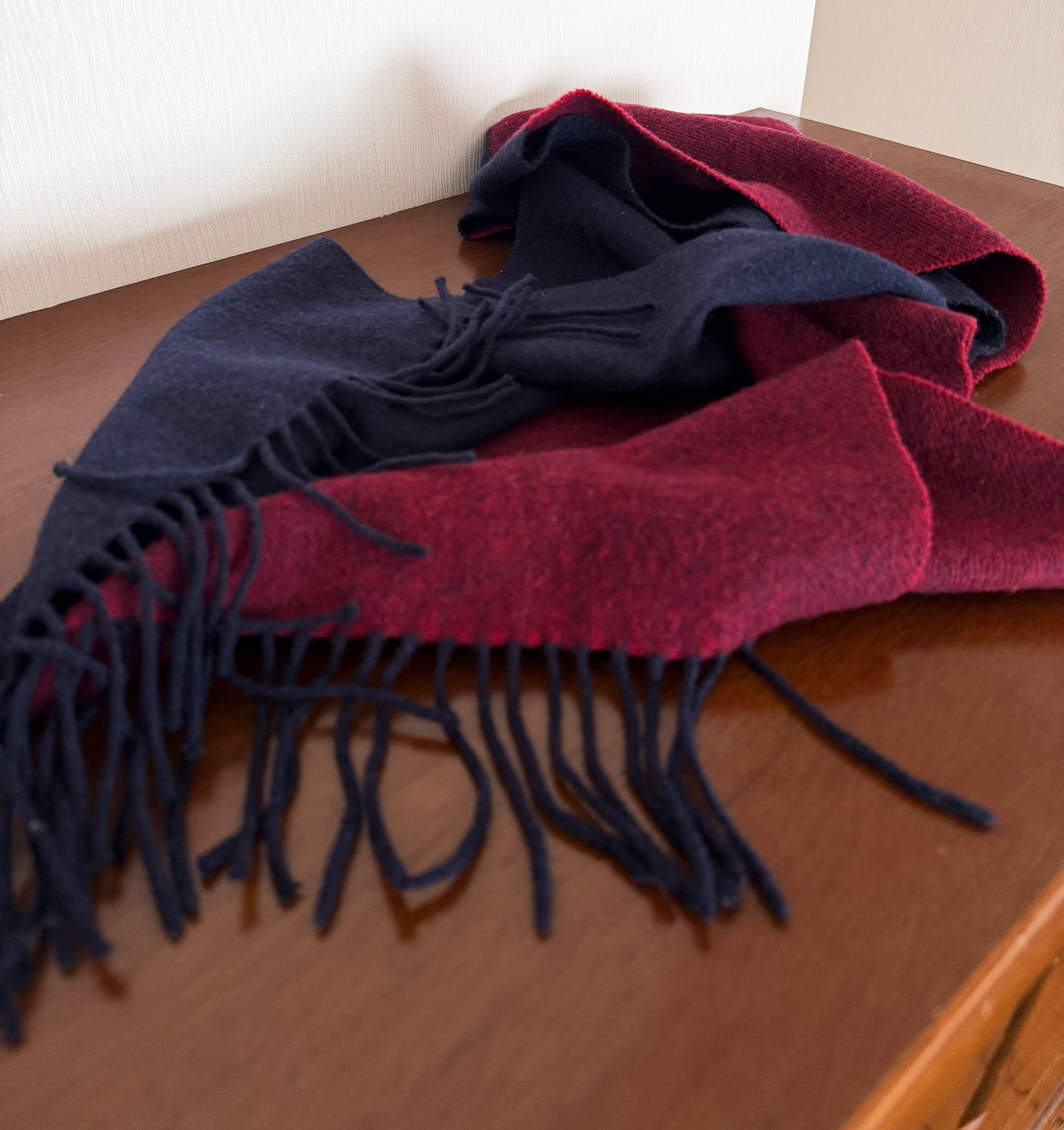 United Arrows Green Label 100% cashmere reversible scarf Size ONE SIZE - 3 Thumbnail