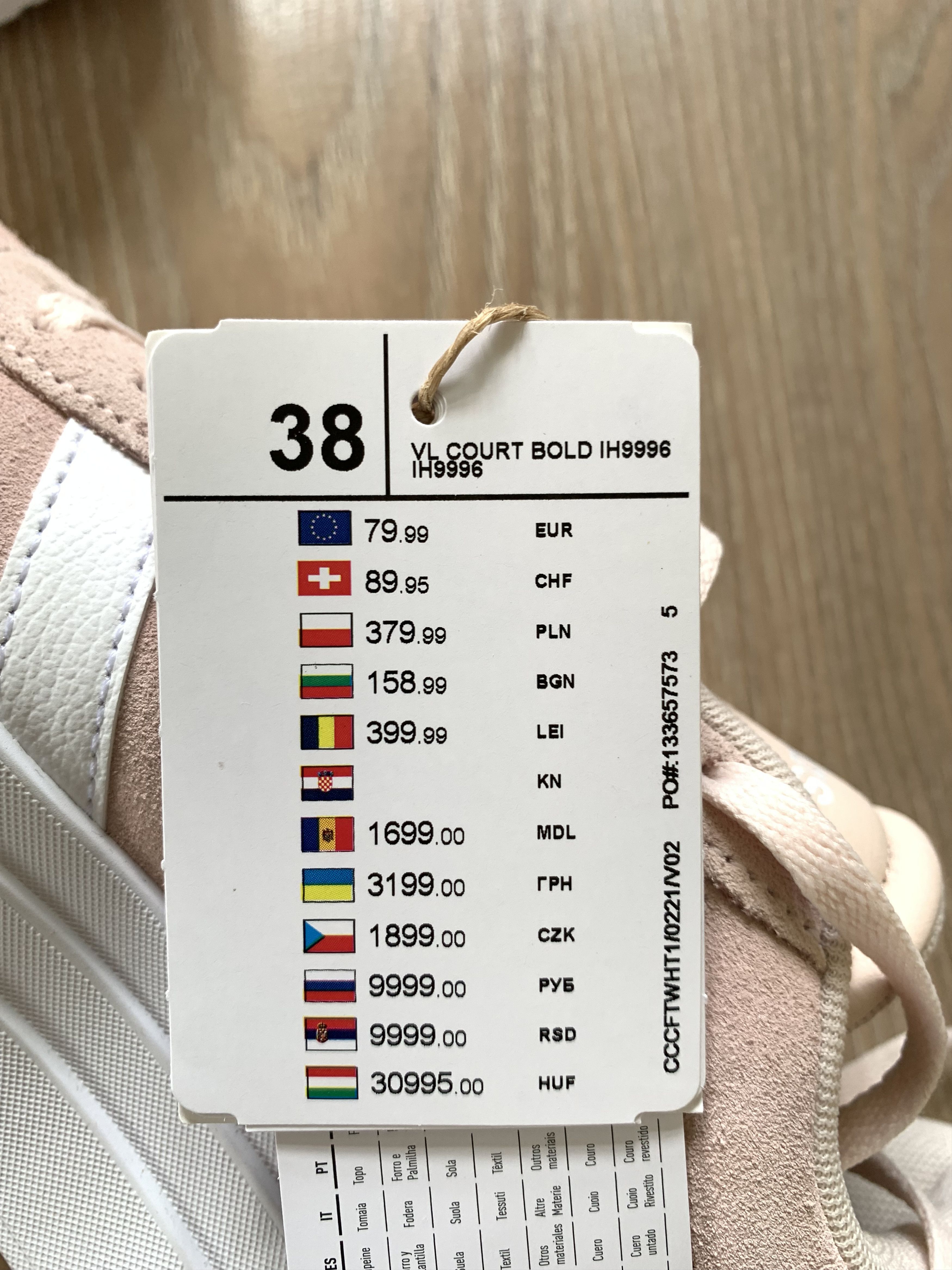 Adidas Adidas VL Court Bold Sneakers Size US 7 / IT 37 - 8 Thumbnail