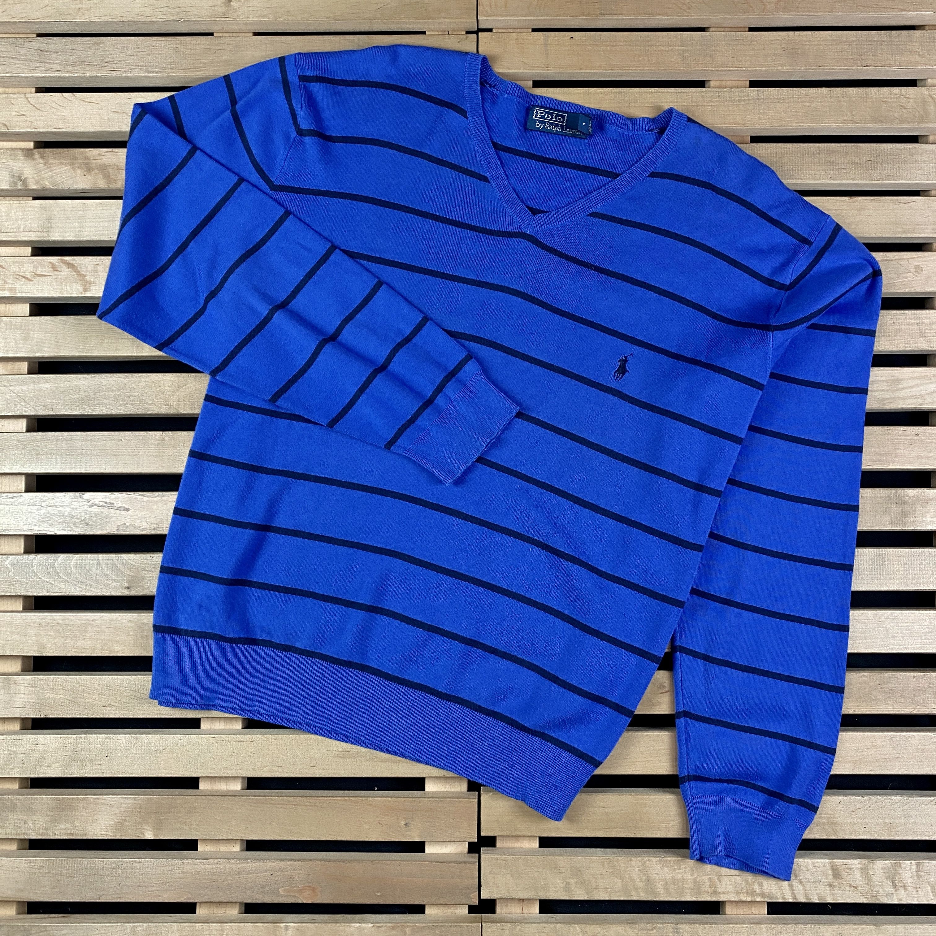 Polo Ralph Lauren × Ralph Lauren × Vintage Sweater Jumper Polo Ralph Lauren Vintage V Neck Size XXL Size US XL / EU 56 / 4 - 1 Thumbnail