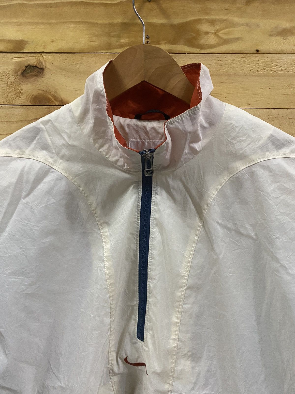 Nike × Vintage Vintage 90s NIKE centre swoosh half zipped jacket Size US XL / EU 56 / 4 - 7 Thumbnail