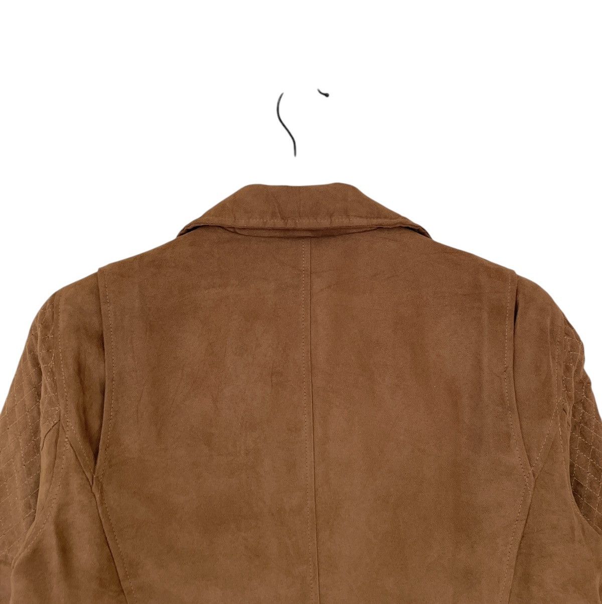 In The Attic Vintage Brand In The Attic Sweat Leather Zipper Jacket 2000s Size US M / EU 48-50 / 2 - 8 Thumbnail