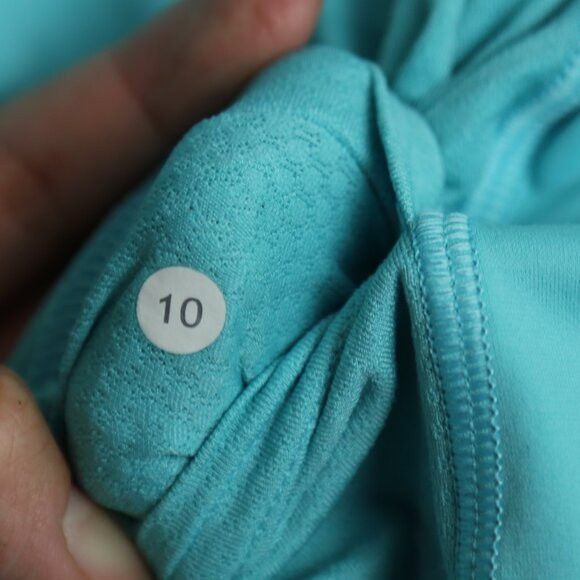 Lululemon Lululemon Run Zoom Singlet Teal Blue Striped Trim Tank Top Size L / US 10 / IT 46 - 5 Thumbnail