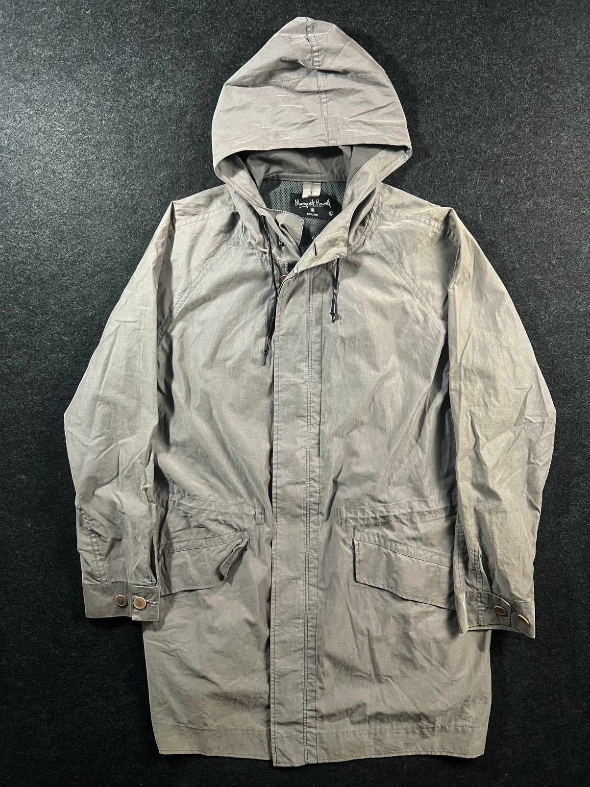Margaret Howell Vintage 90s Made In England Margaret Howell Raincoat Parka Size US L / EU 52-54 / 3 - 1 Thumbnail