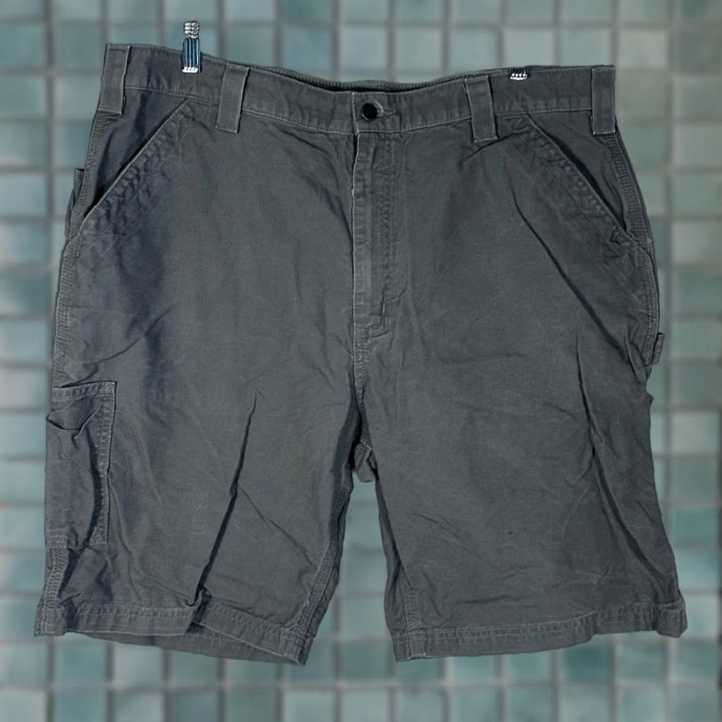 Carhartt Carhartt Mens Gray original Fit Cargo Carpenter Shorts 40 Cotton Regular Size 40 Carhartt Mens Gray Cargo Shorts Carpenter Waist 40 Cotton Size US 40 / EU 56 - 1 Thumbnail