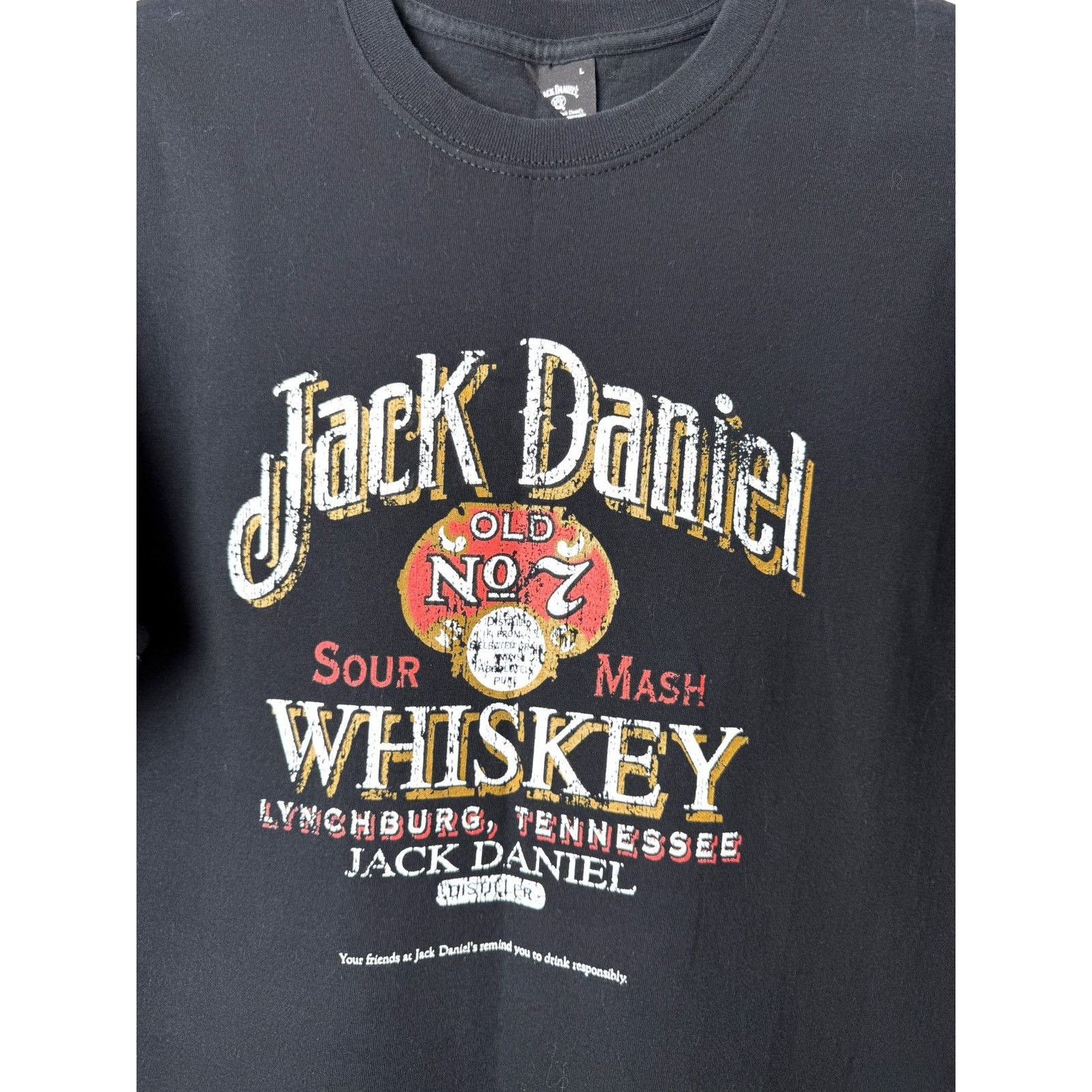Vintage 00’s Jack Daniels Vintage T Shirt Icon Alcohol Whiskey Size US L / EU 52-54 / 3 - 2 Thumbnail