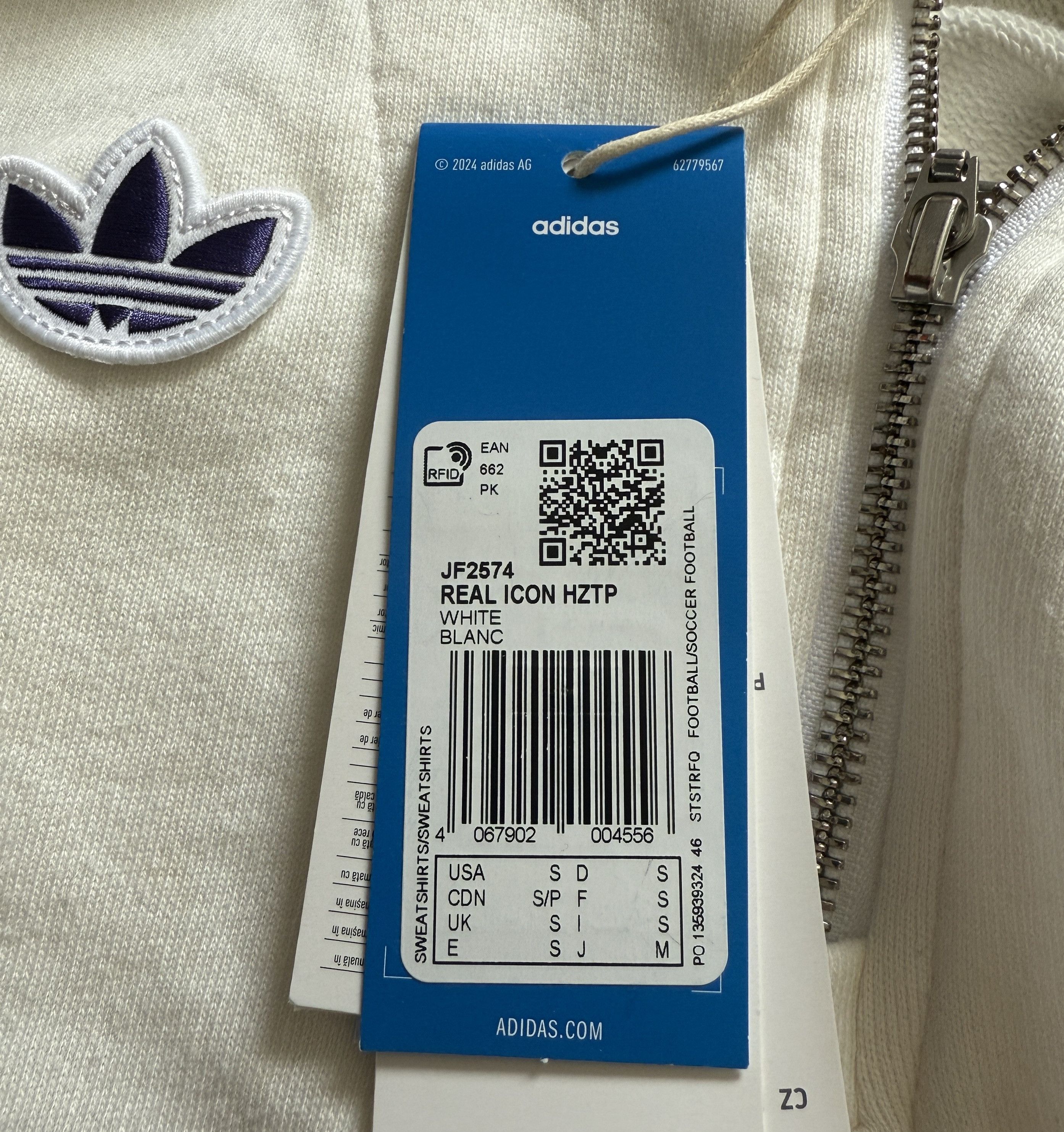 Adidas adidas Real Madrid Terrace Icons Half-Zip Top JF2574 S Size US S / EU 44-46 / 1 - 4 Thumbnail