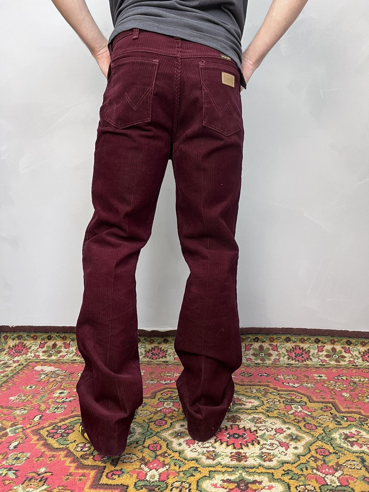 Vintage × Wrangler Vintage Corduroy Wrangler Wrancher Flare Trousers Size US 33 - 10 Thumbnail