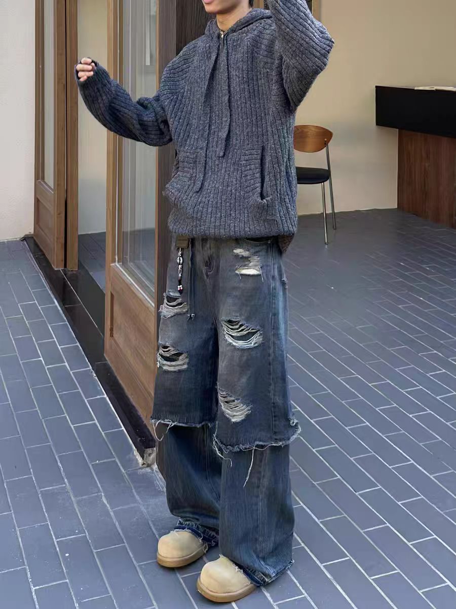 Other Relaxed-fit faux two-piece ripped jeans Size US 34 / EU 50 - 5 Thumbnail