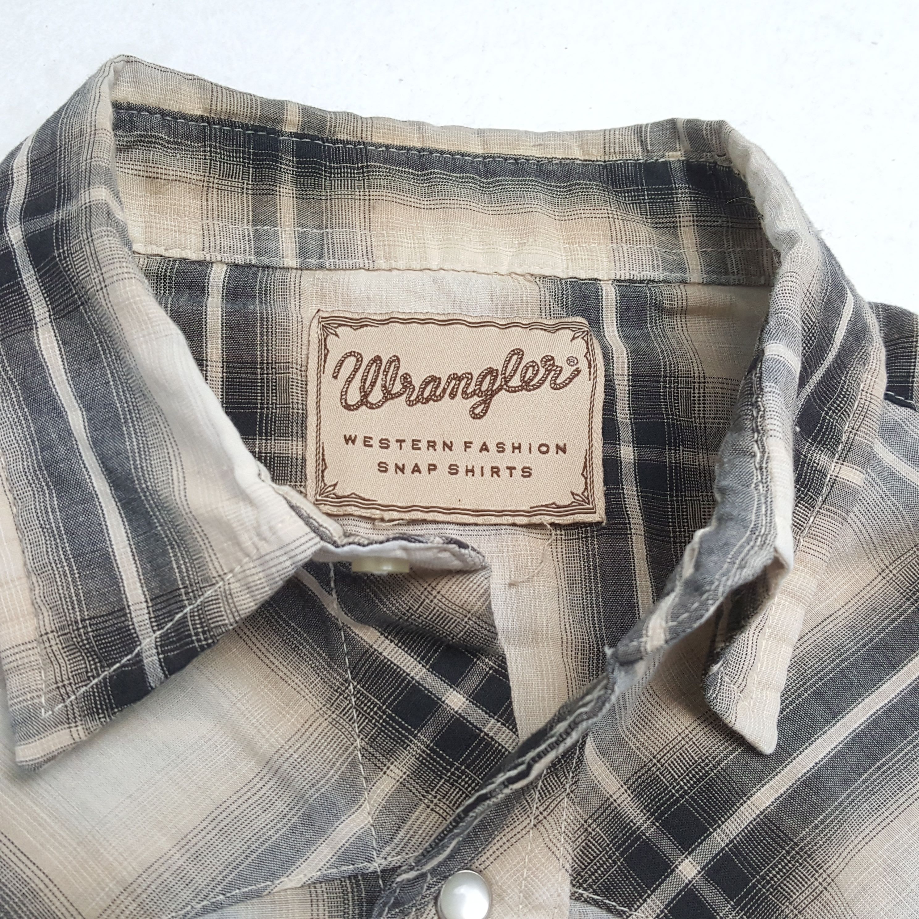 Vintage × Wrangler WRANGLER Classic Style Double Pocket Casual Shirt Size US L / EU 52-54 / 3 - 9 Thumbnail