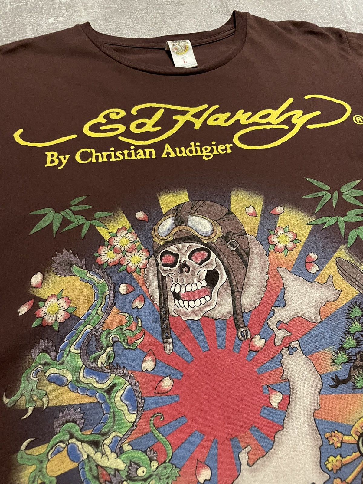 Ed Hardy × Vintage Vintage Ed Hardy Japan Style T-Shirt Y2K Size US L / EU 52-54 / 3 - 7 Thumbnail