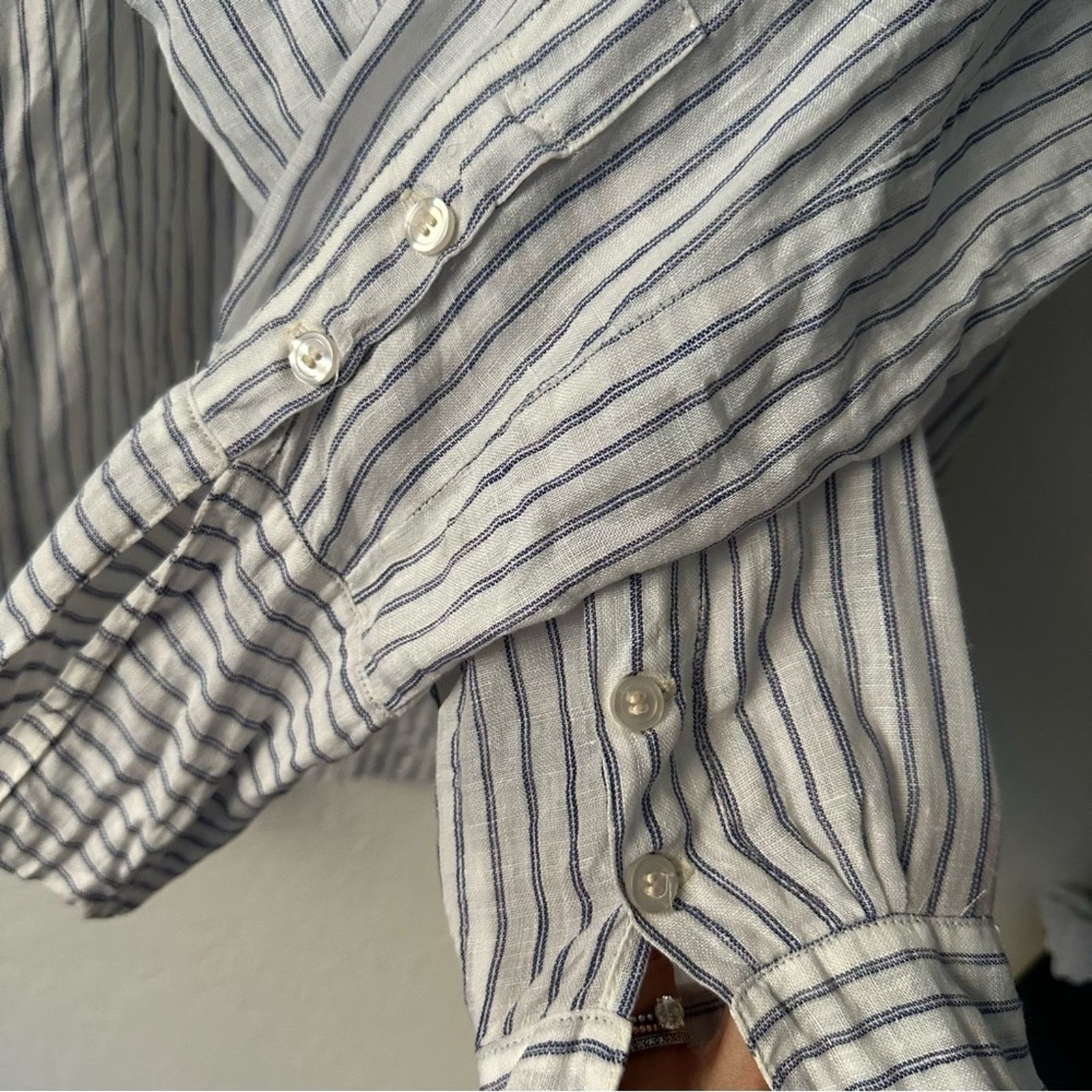 Greg Lauren The Studio Shirt w/ Bib Gatsby Artist 3 Large Linen Cotton Size US L / EU 52-54 / 3 - 11 Thumbnail
