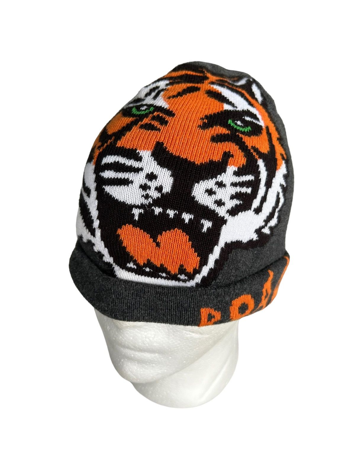 Japanese Brand × Kapital × Vintage Japanese Style Tiger Big Logo Beanie Hats RARE Design☠️☠️ Size ONE SIZE - 2 Thumbnail