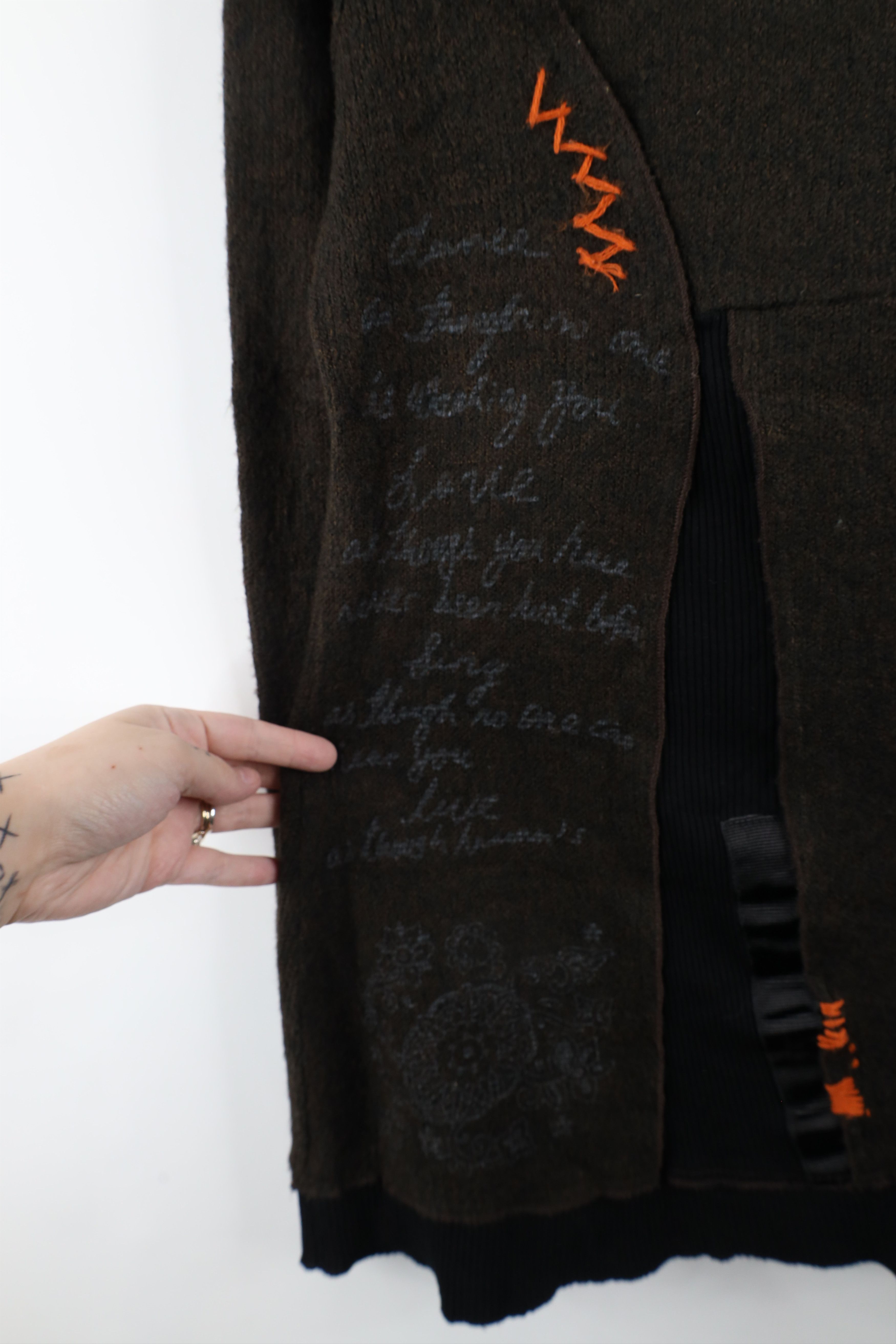 Vintage Vintage 90s Streetwear Patchwork Art Flower Tunic Sweater Size L / US 10 / IT 46 - 6 Thumbnail