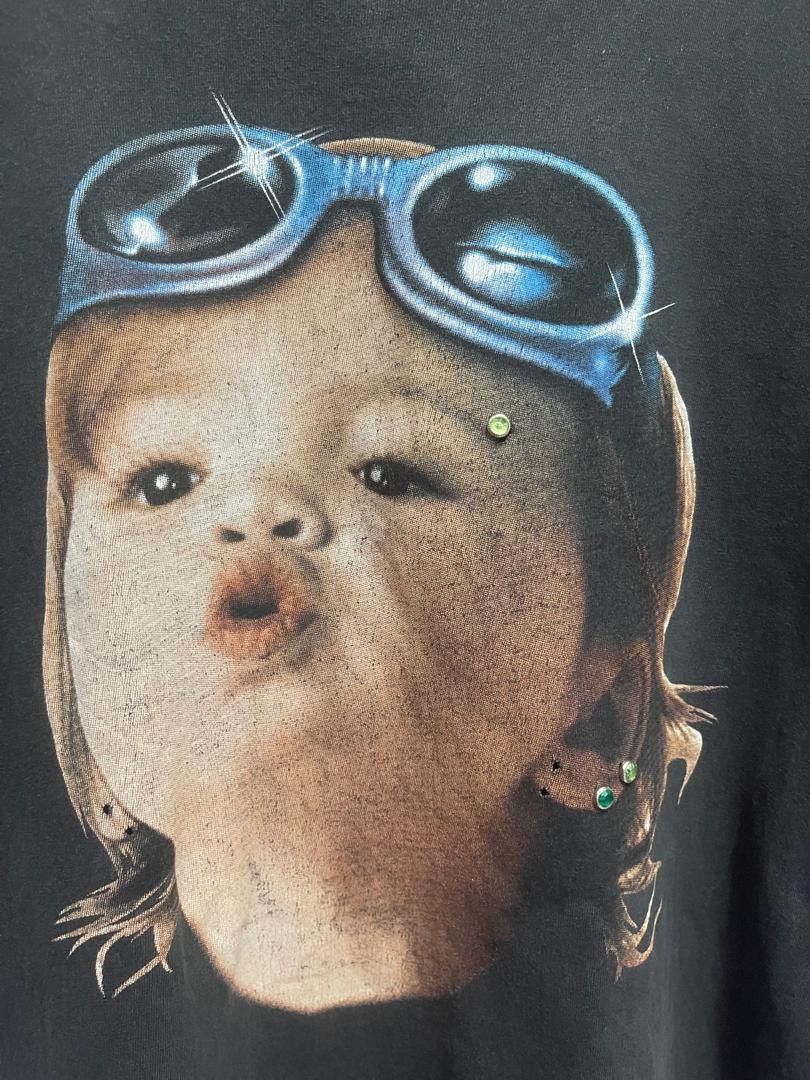 Band Tees Vintage 90s PUNK KID Piercing Sun Faded T Shirt Size M / US 6-8 / IT 42-44 - 2 Thumbnail