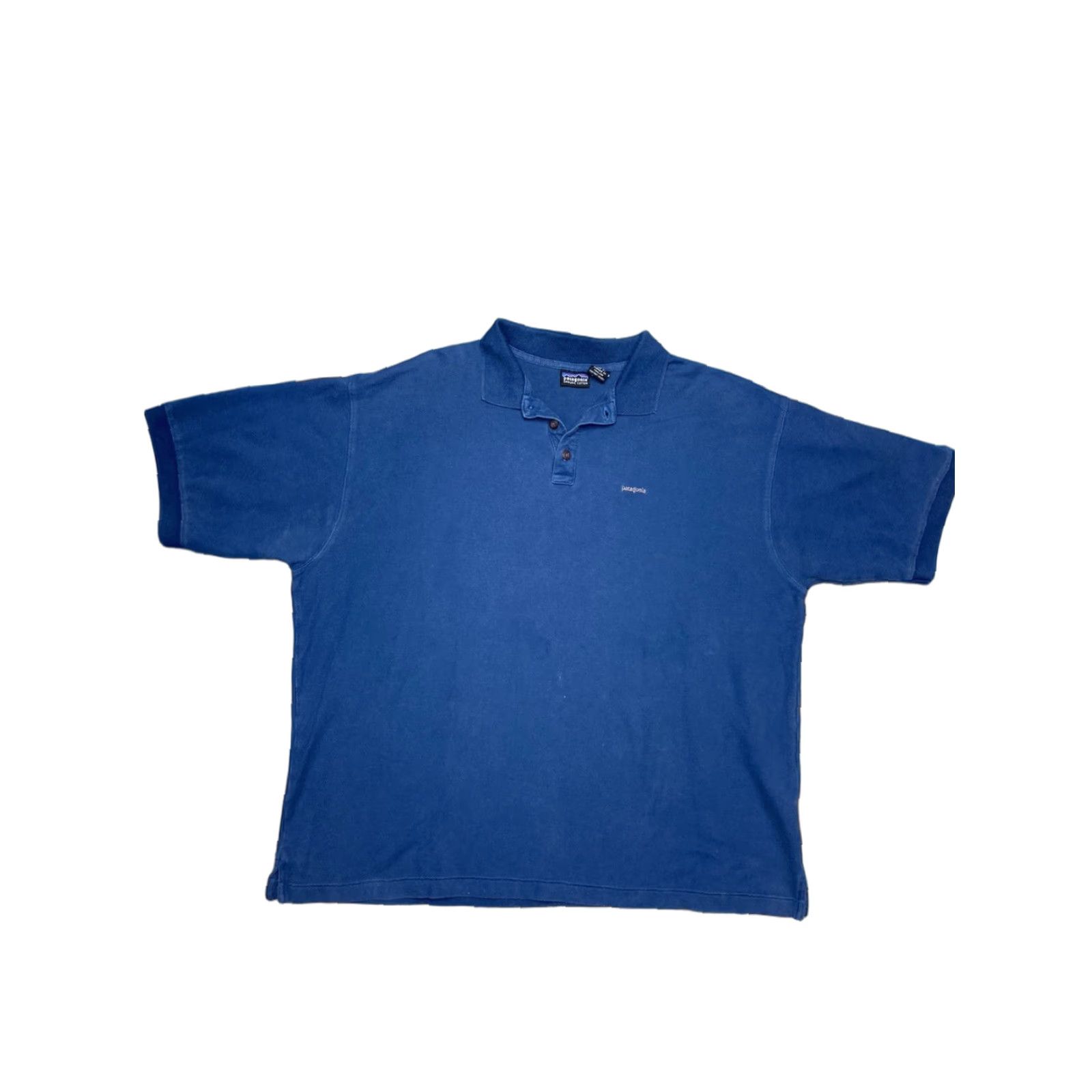 Patagonia VINTAGE Patagonia Organic Cotton 1/4 Button Up Shirt Polo Golf Navy Blue Mens XL Vtg - Shirt Mens XL Blue Size US XL / EU 56 / 4 - 1 Thumbnail