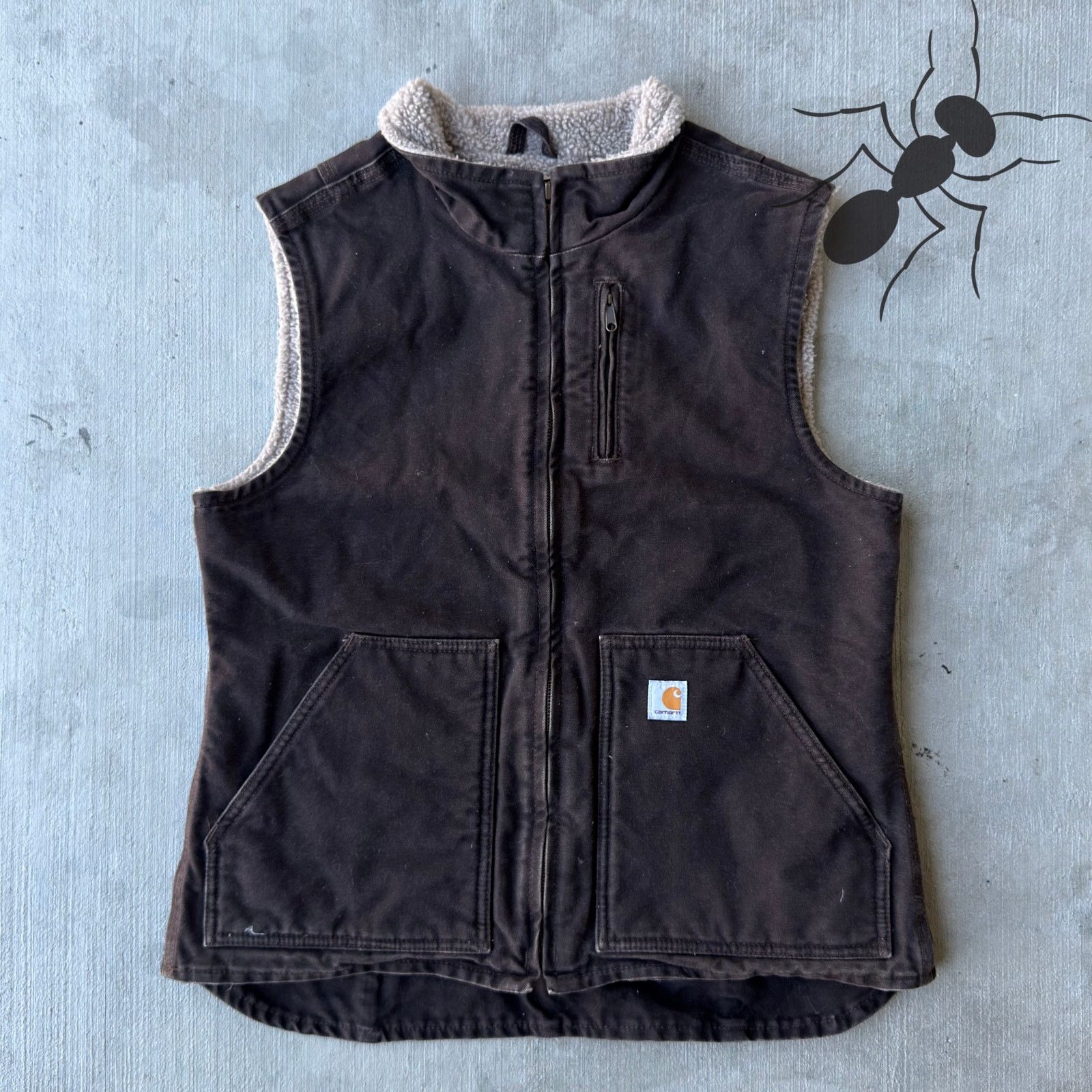 Carhartt × Vintage Carhartt WOMENS WV001 DKB brown work wear vest Size US M / EU 48-50 / 2 - 1 Thumbnail