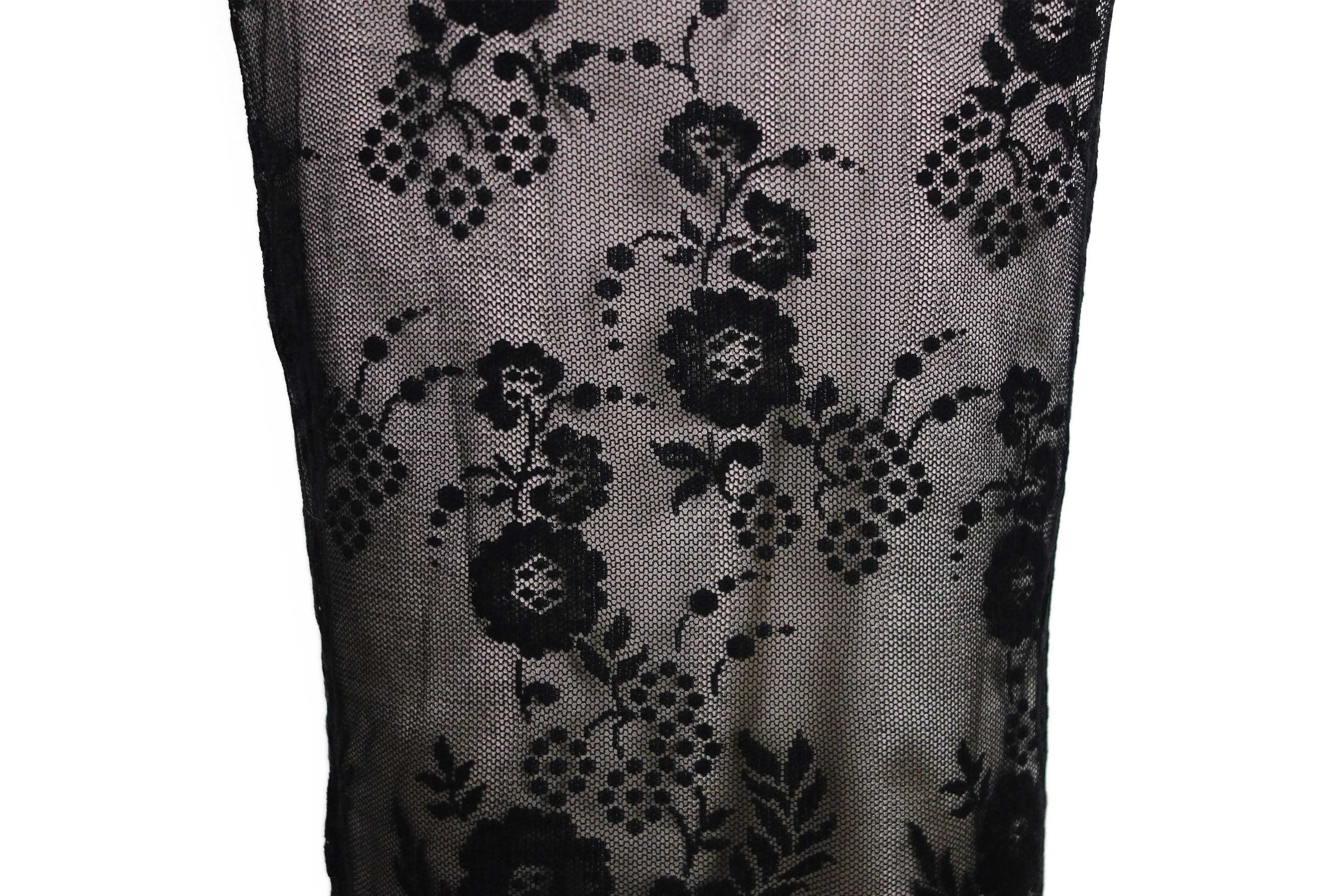 Dolce & Gabbana × Vintage D&G Dolce Gabbana Lace Layered Midi Skirt Sheer Floral Nude Size 27" / US 4 / IT 40 - 9 Thumbnail