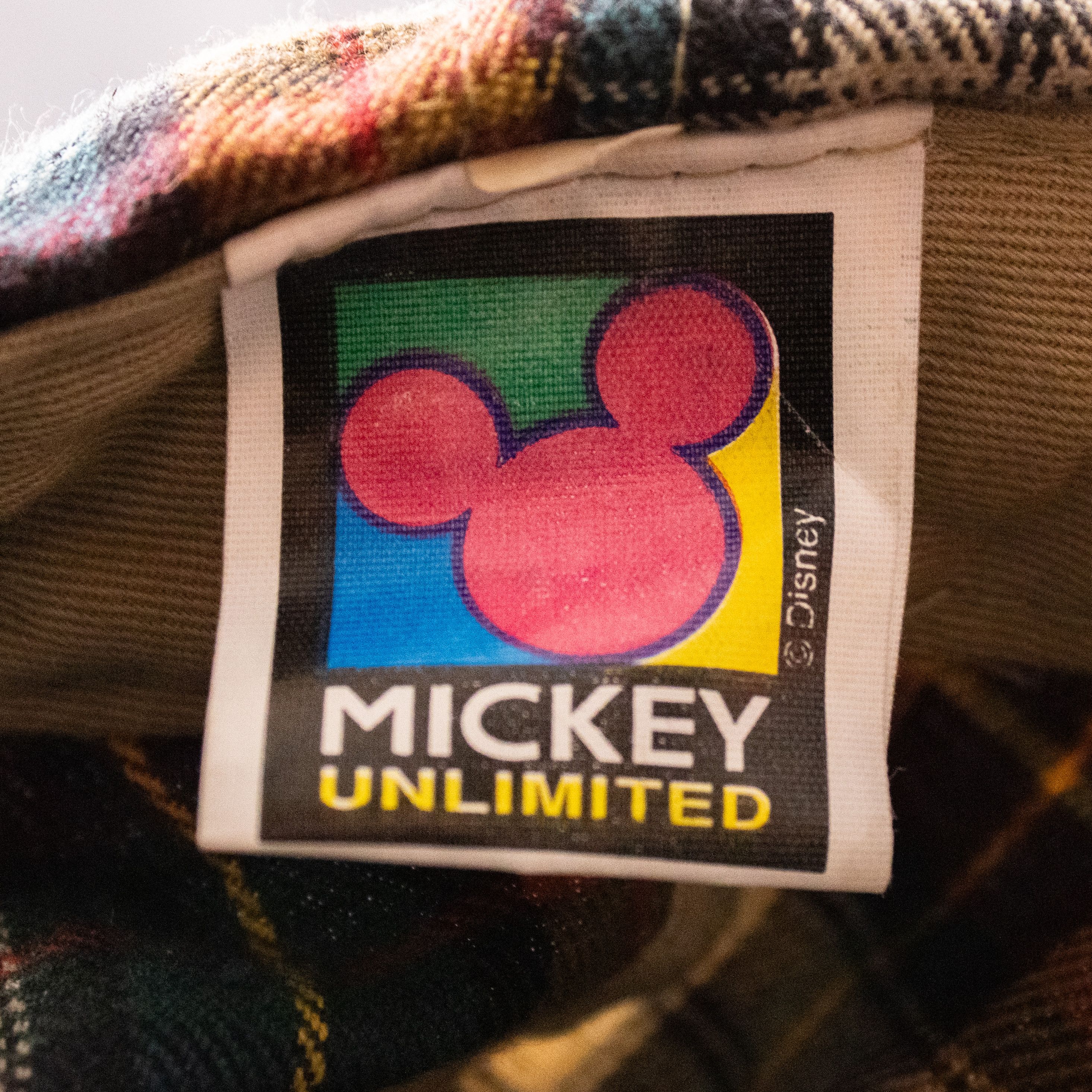 Disney × Mickey Mouse × Vintage Vintage 1990's Mickey Mouse Plaid Snapback Hat Size ONE SIZE - 3 Thumbnail
