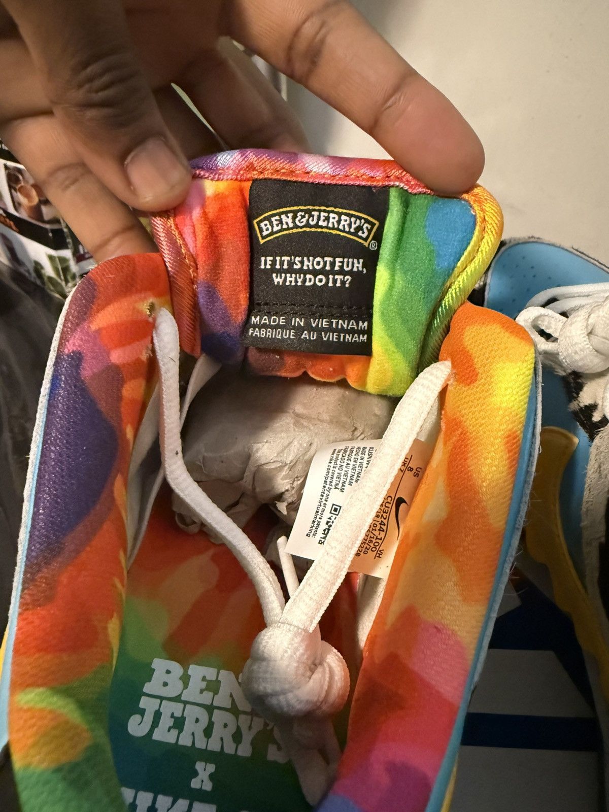 Nike Nike SB Dunk Low Ben & Jerry's Chunky Dunky Size US 8 / EU 41 - 7 Thumbnail