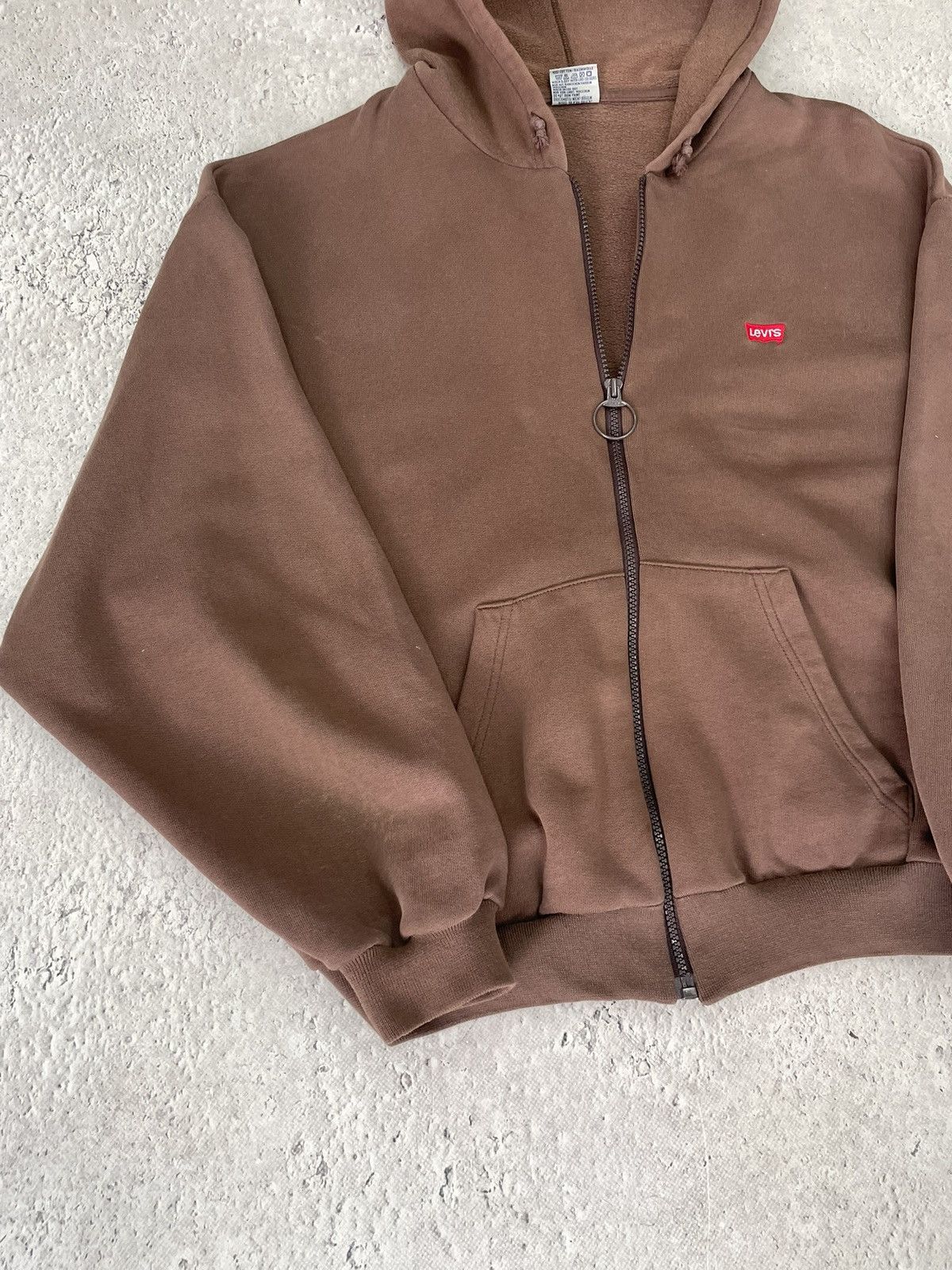 Levi's Brown Levis vintage 90s boxy oversized hoodie Size US L / EU 52-54 / 3 - 3 Thumbnail