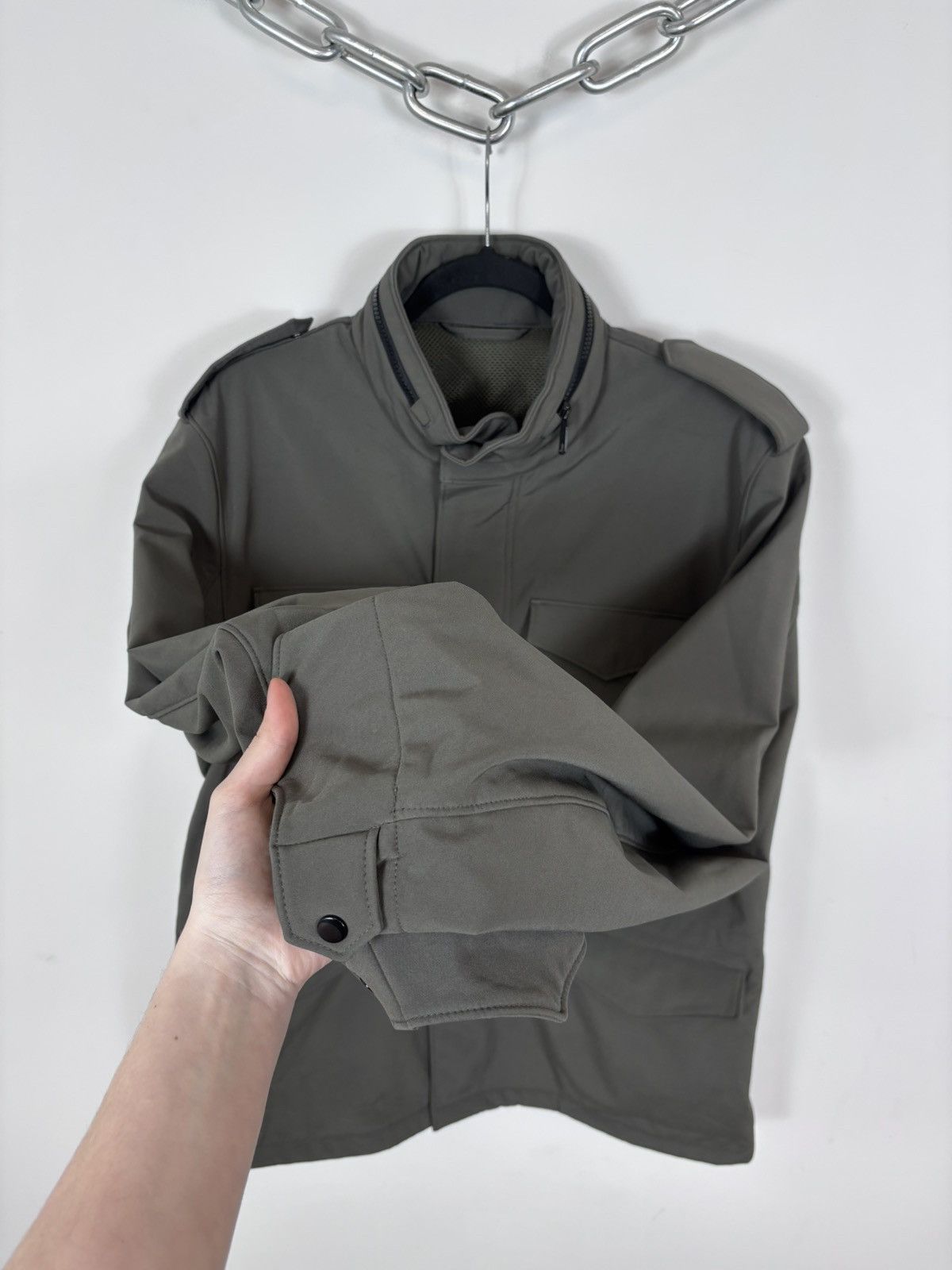 Other Conbipel Men’s Khaki Technical Water Resistant Field Jacket Size US L / EU 52-54 / 3 - 12 Thumbnail