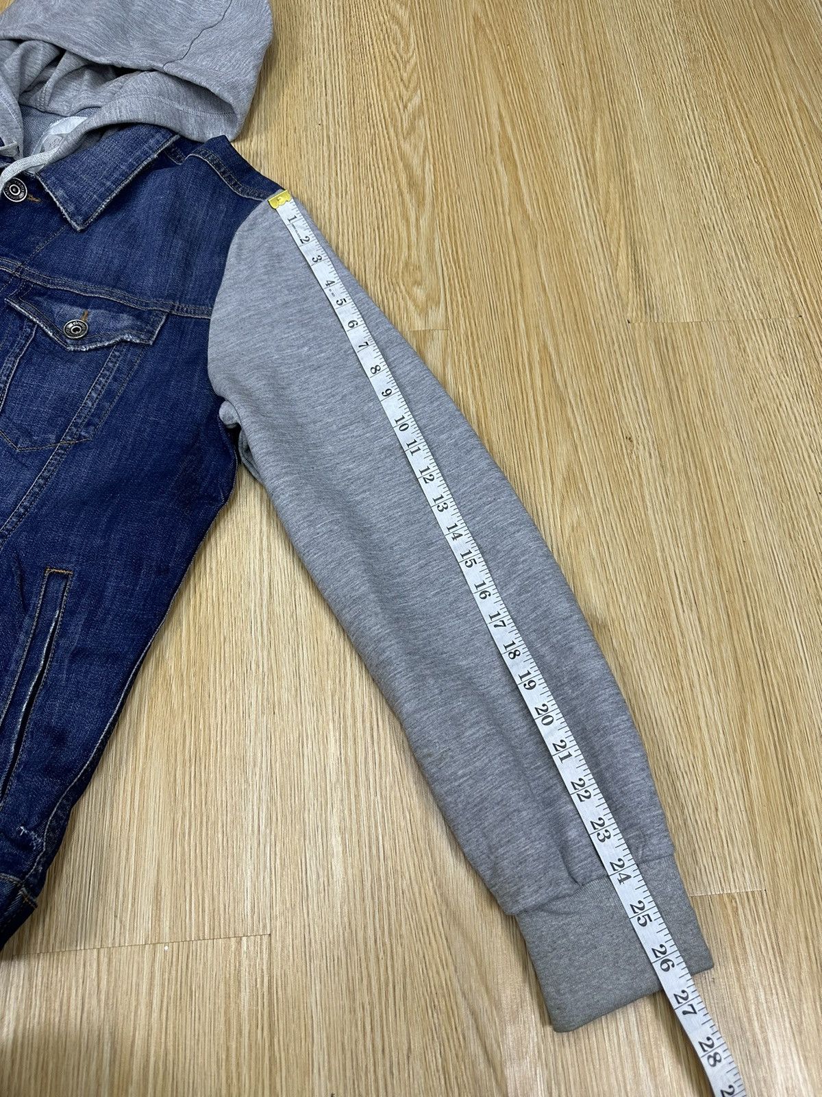 Eleventy Eleventy Denim Hoodie Made In Italy Jacket Z210 Size US L / EU 52-54 / 3 - 10 Thumbnail