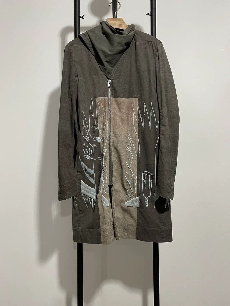 Rick Owens Rick Owens Catwalk grimace embroidery ma1 bomber jacket lon Size US S / EU 44-46 / 1 - 1 Thumbnail