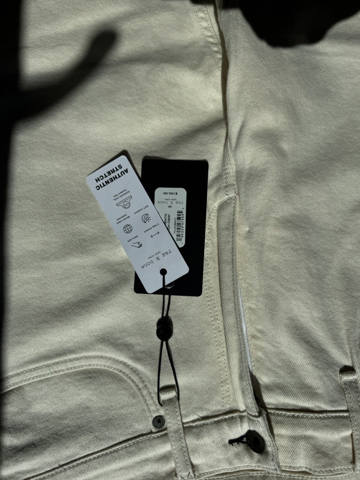 Rag & Bone Rag & Bone Cream Denim Slim Crop Size US 34 / EU 50 - 3 Thumbnail