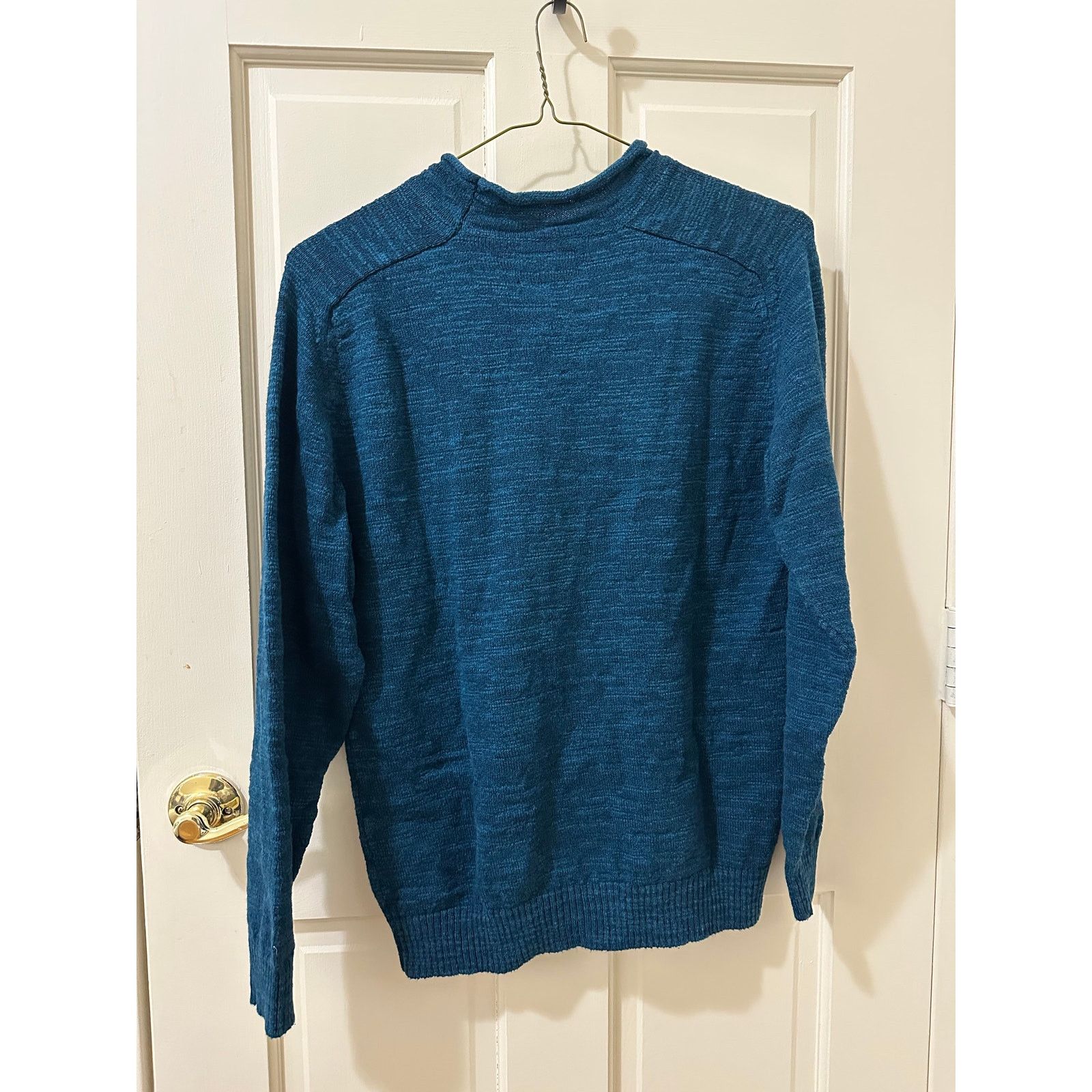 Beams Plus Beams Plus Japan Teal Slubby Rollneck Sweater Cotton/Rayon M Size US M / EU 48-50 / 2 - 2 Thumbnail