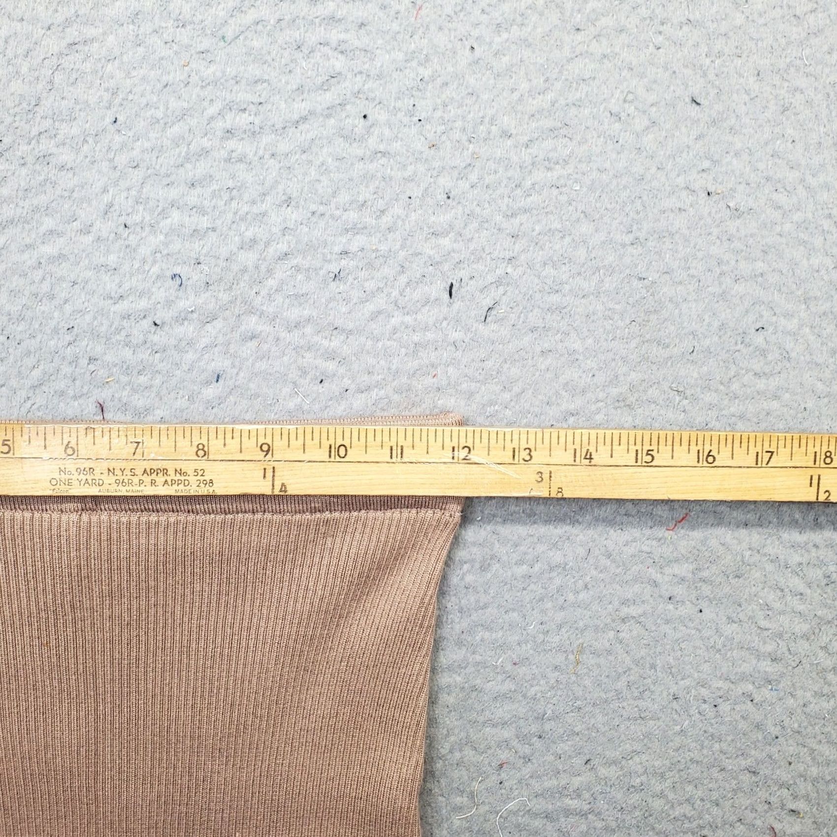 PRINCESS POLLY Princess Polly Skirt Womens S/M Brown Ribbed Slit Pull On Midi Straight & Pencil Modern Casual/Party/Cocktail Size 28" / US 6 / IT 42 - 4 Thumbnail