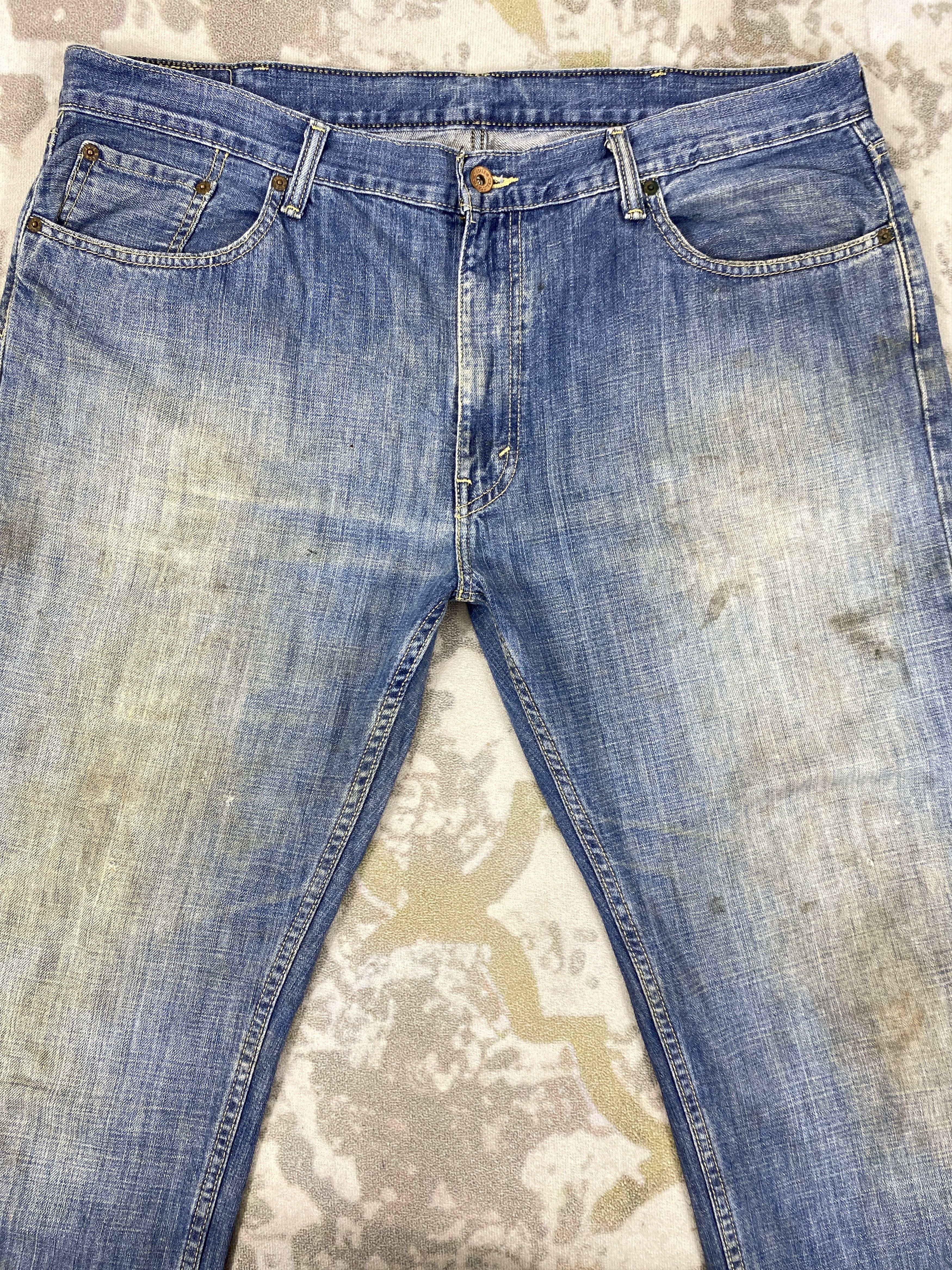 Levi's Distressed Blue Vintage Levi's 559 41x31.5 Denim -JN1444 Size US 41 - 3 Thumbnail