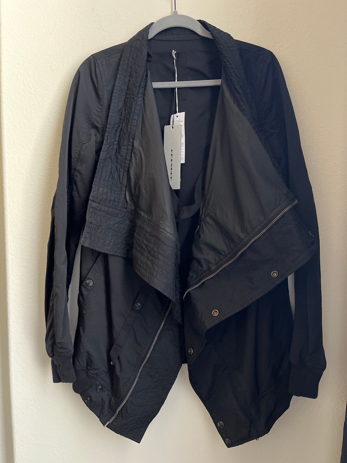 Rick Owens Exploder parka jacket with body strap | Grailed