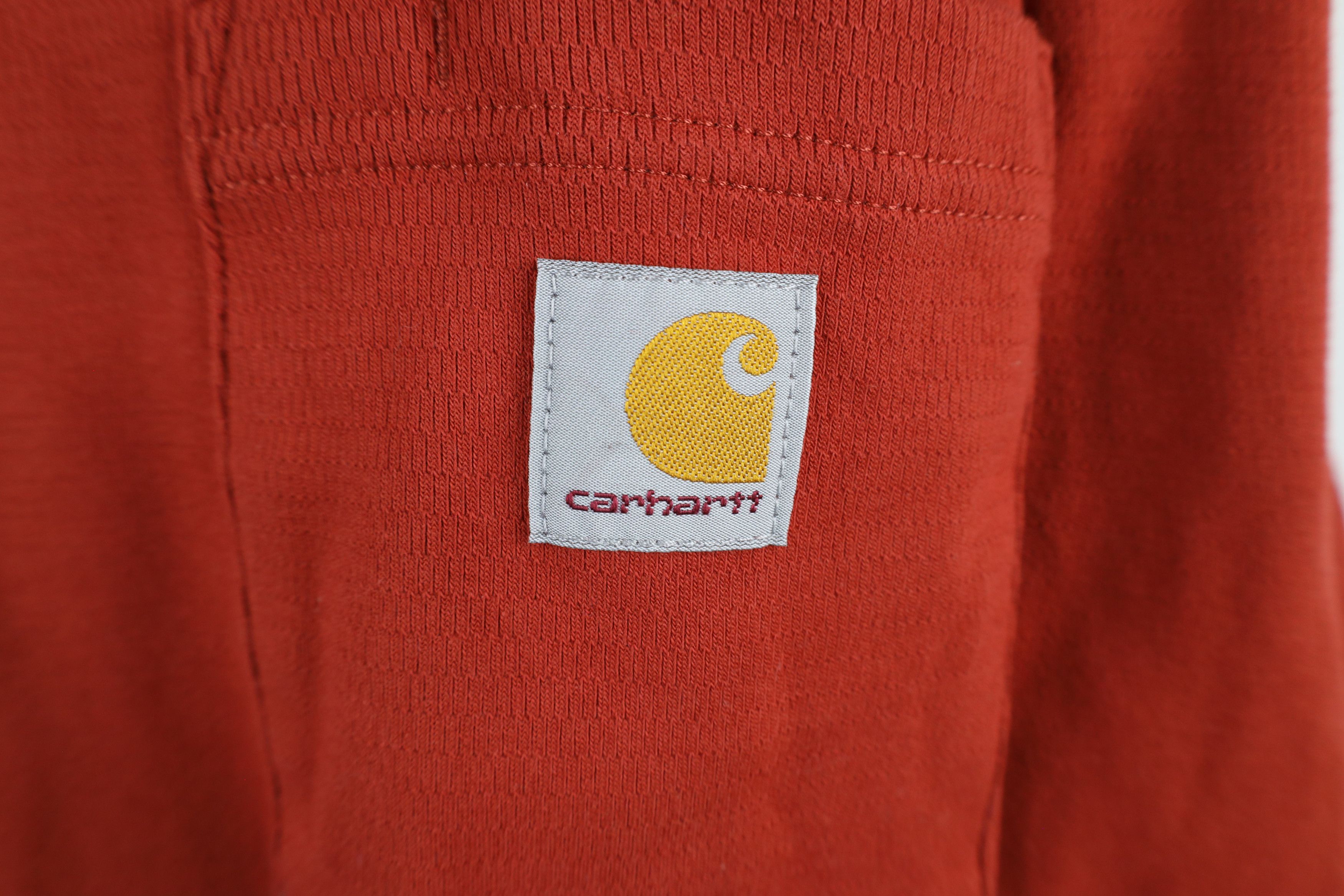 Carhartt × Vintage Carhartt Thermal Waffle Knit Snap Button Henley T-Shirt Size US XXL / EU 58 / 5 - 4 Thumbnail
