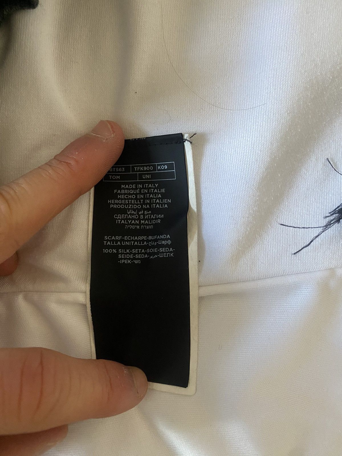 Tom Ford Tom Ford Black Silk Skinny Scarf Size ONE SIZE - 6 Thumbnail