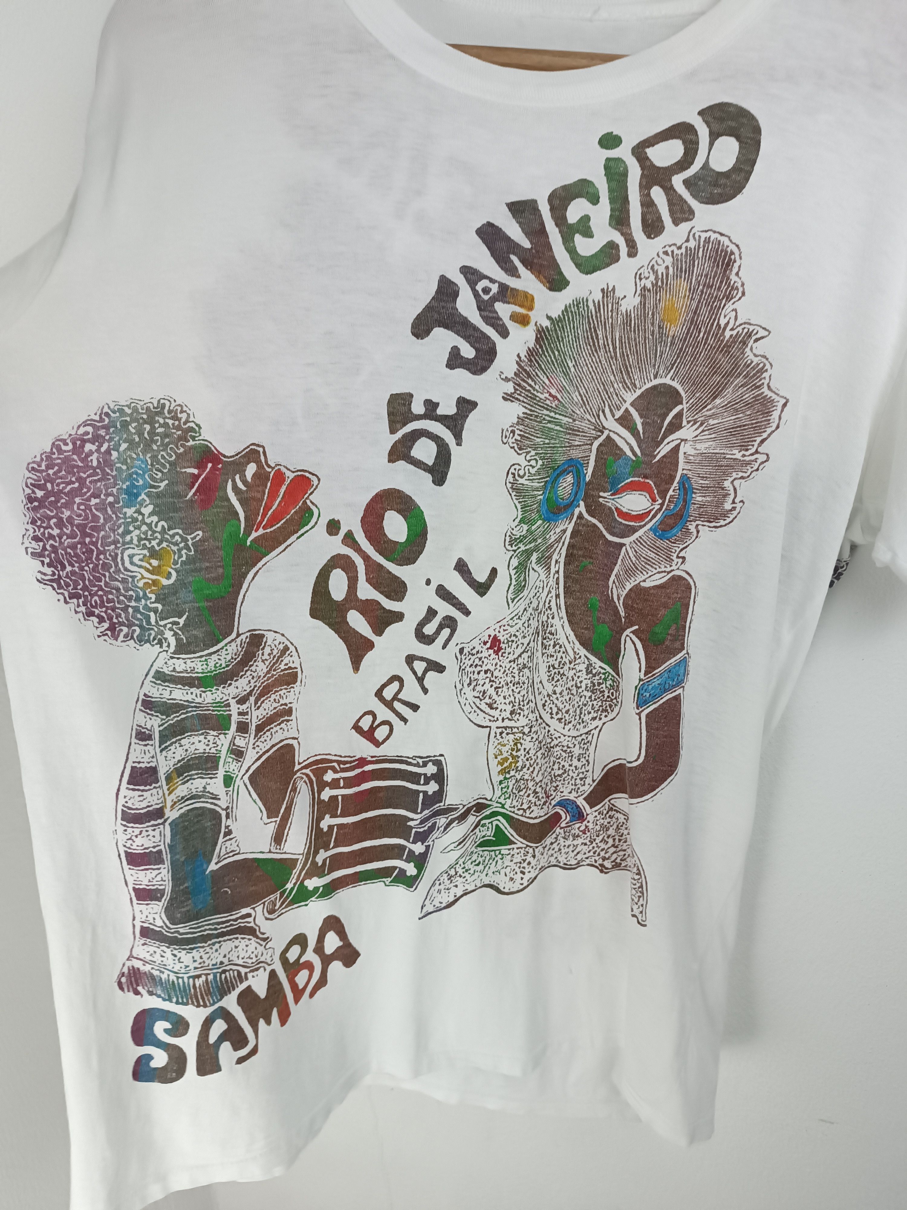Vintage VINTAGE 80'S RIO DE JANEIRO BRASIL SAMBA VERY RARE TEE Size US M / EU 48-50 / 2 - 9 Thumbnail