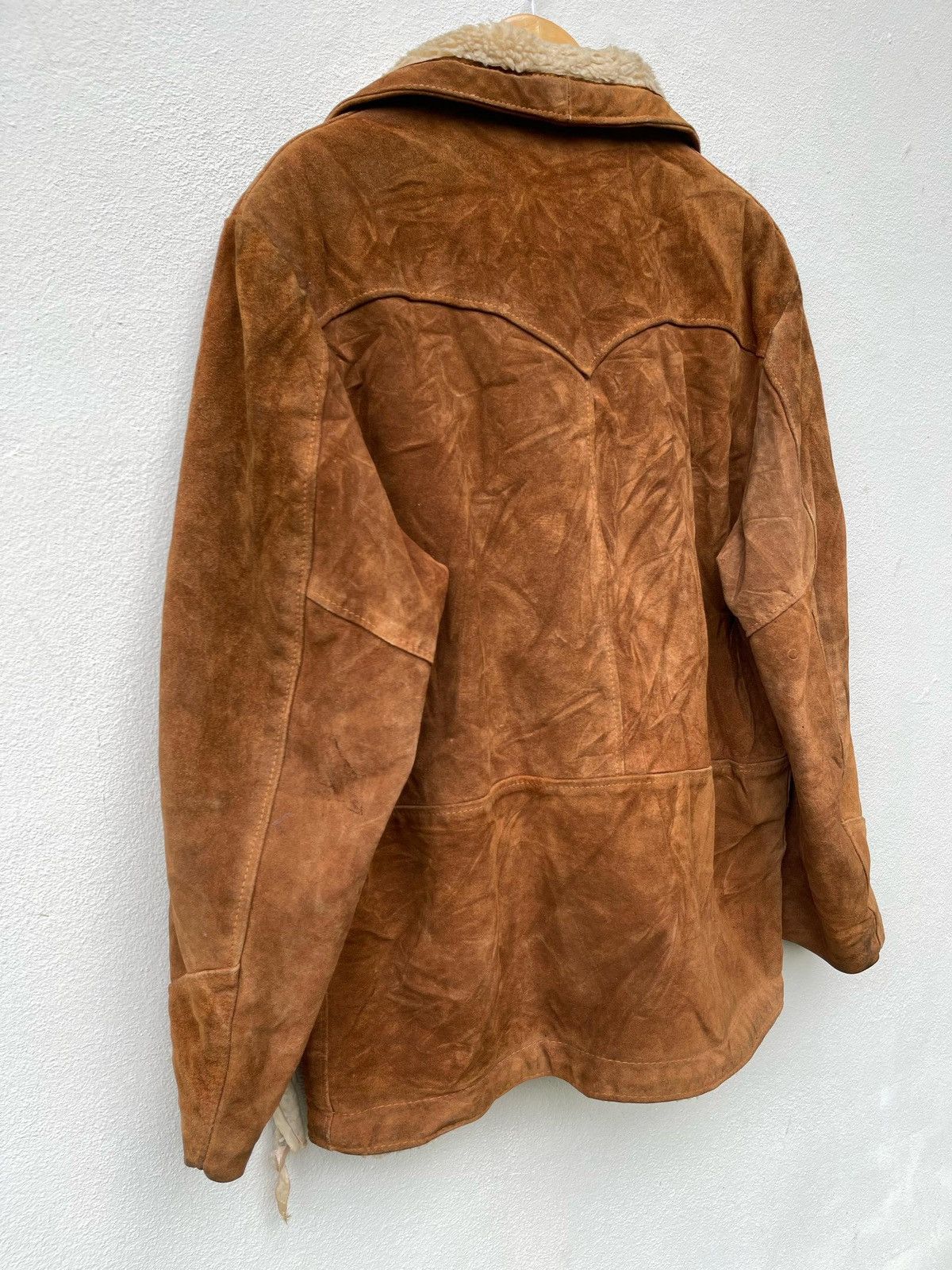 Schott × Vintage × Western Rise Vintage 90s Schott N.Y.C Western Shearling Leather Jacket Size US L / EU 52-54 / 3 - 10 Thumbnail