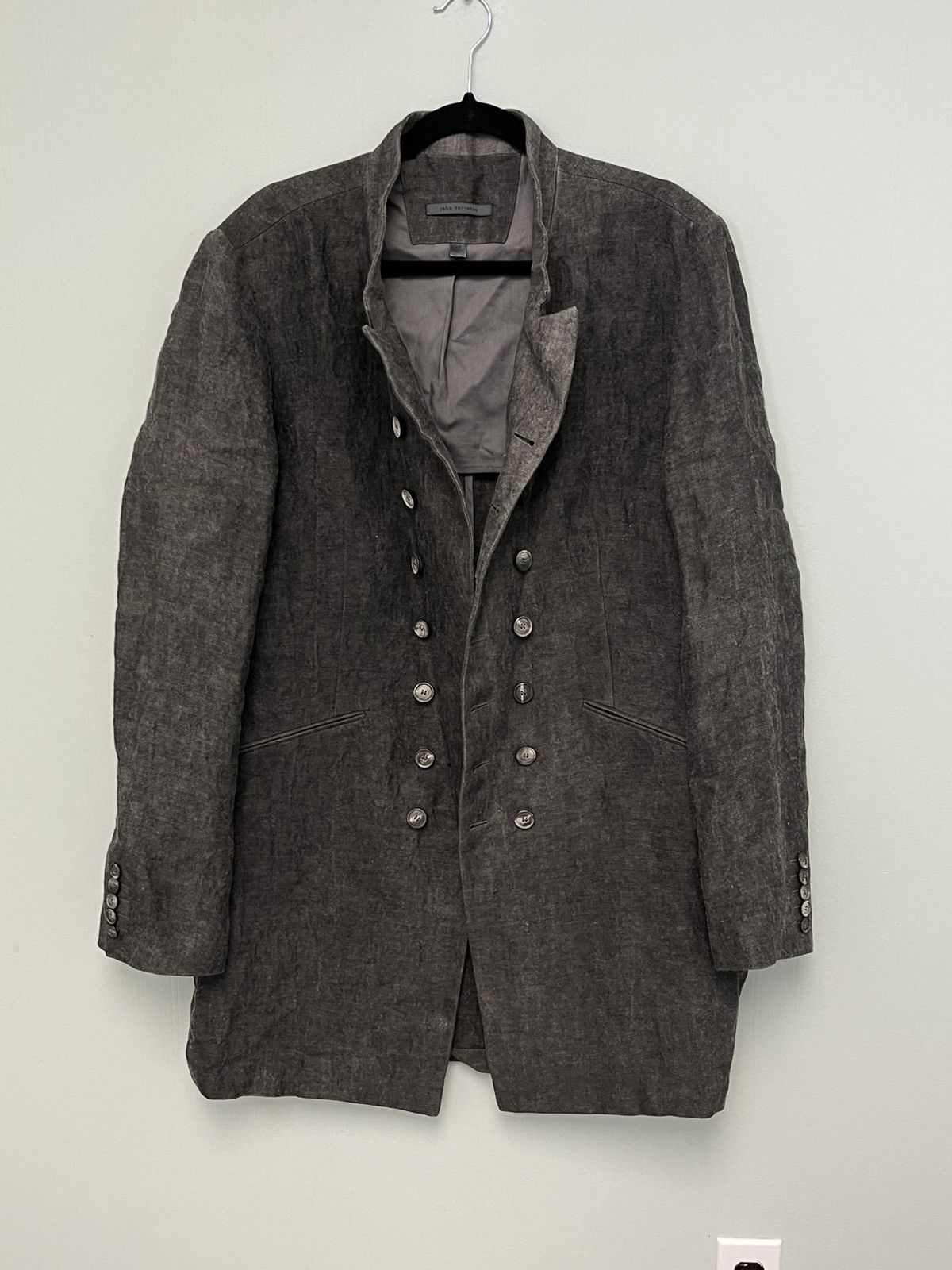 John Varvatos Double-Breasted Military Jacket Size EU 50 US 40 Size US M / EU 48-50 / 2 - 12 Thumbnail
