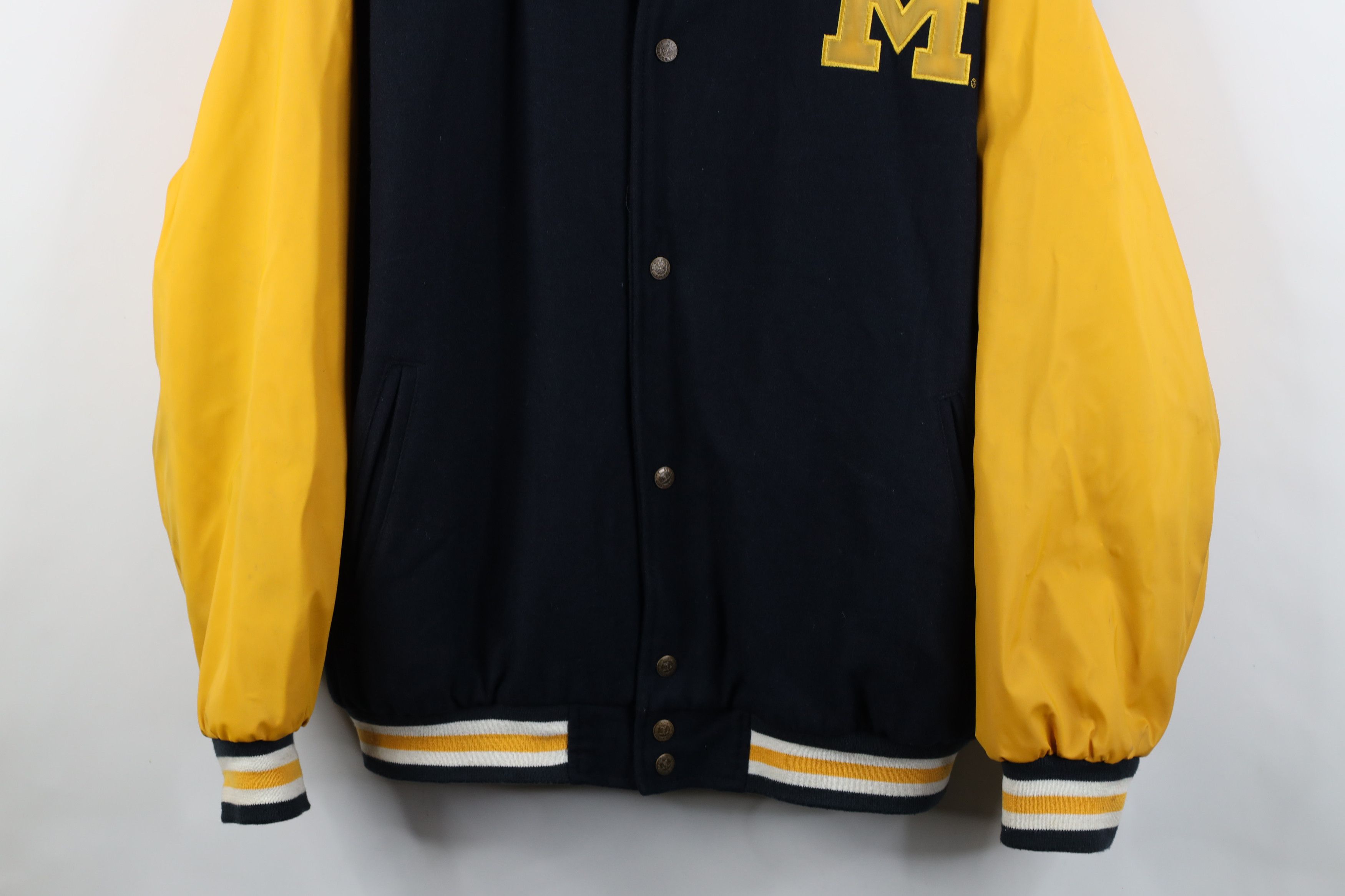 Vintage Vintage 90s Y2K Reversible University of Michigan Jacket Size US XXL / EU 58 / 5 - 3 Thumbnail